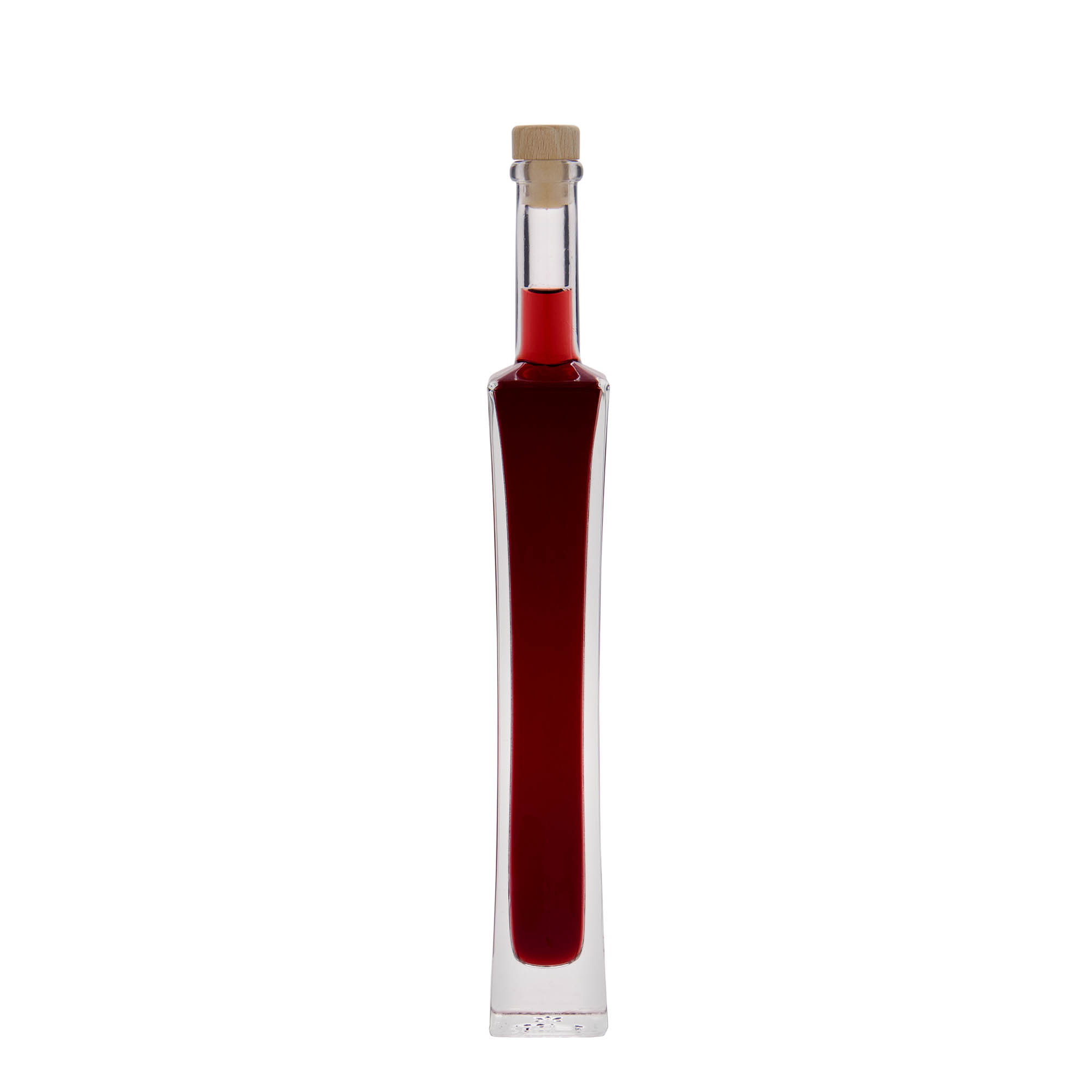 100 ml butelka szklana „Koko”, kwadratowa, szyjka: korek 100 ml butelka szklana „Koko”, kwadratowa, szyjka: korek