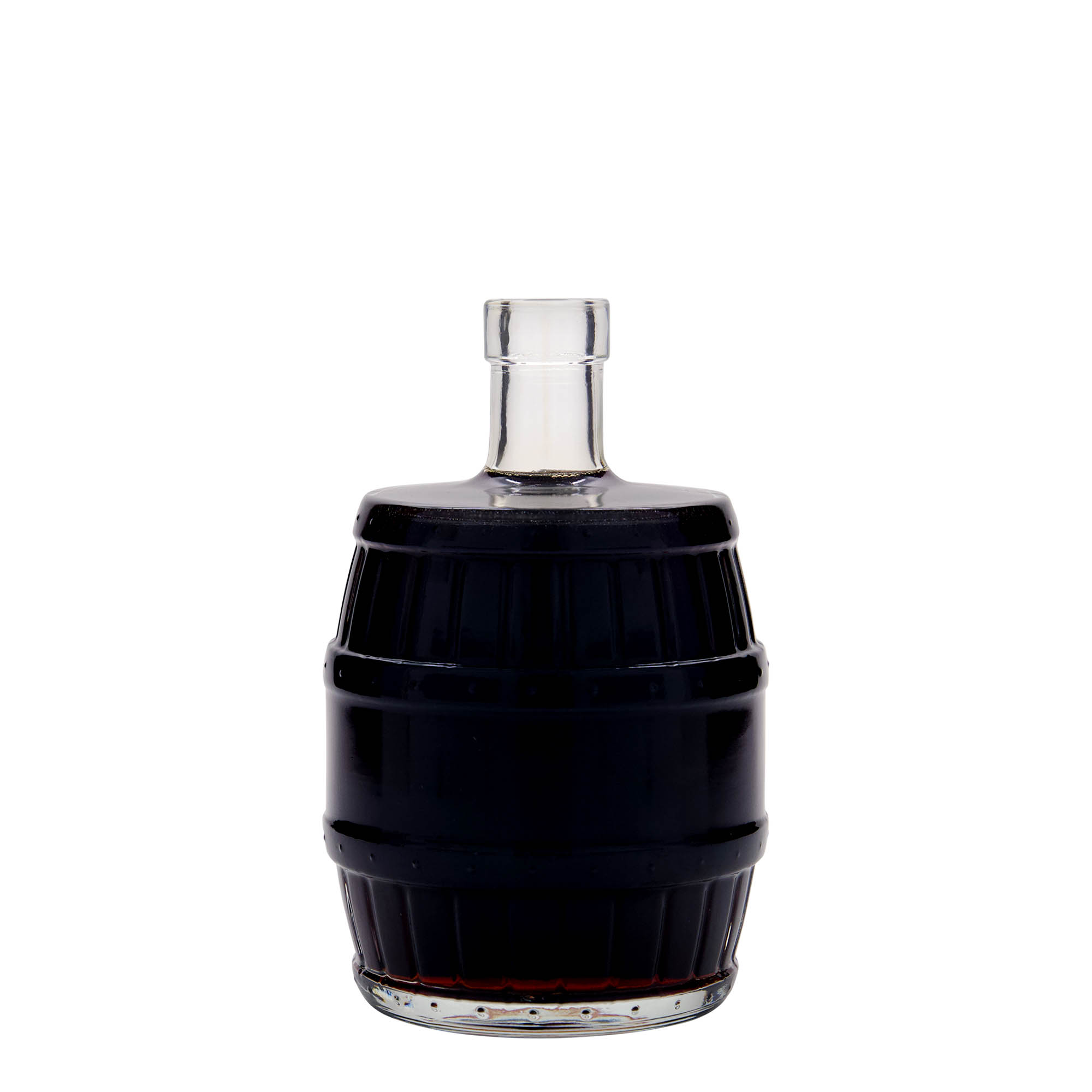 500 ml butelka szklana „beczka”, otwór: korek 500 ml butelka szklana „beczka”, otwór: korek