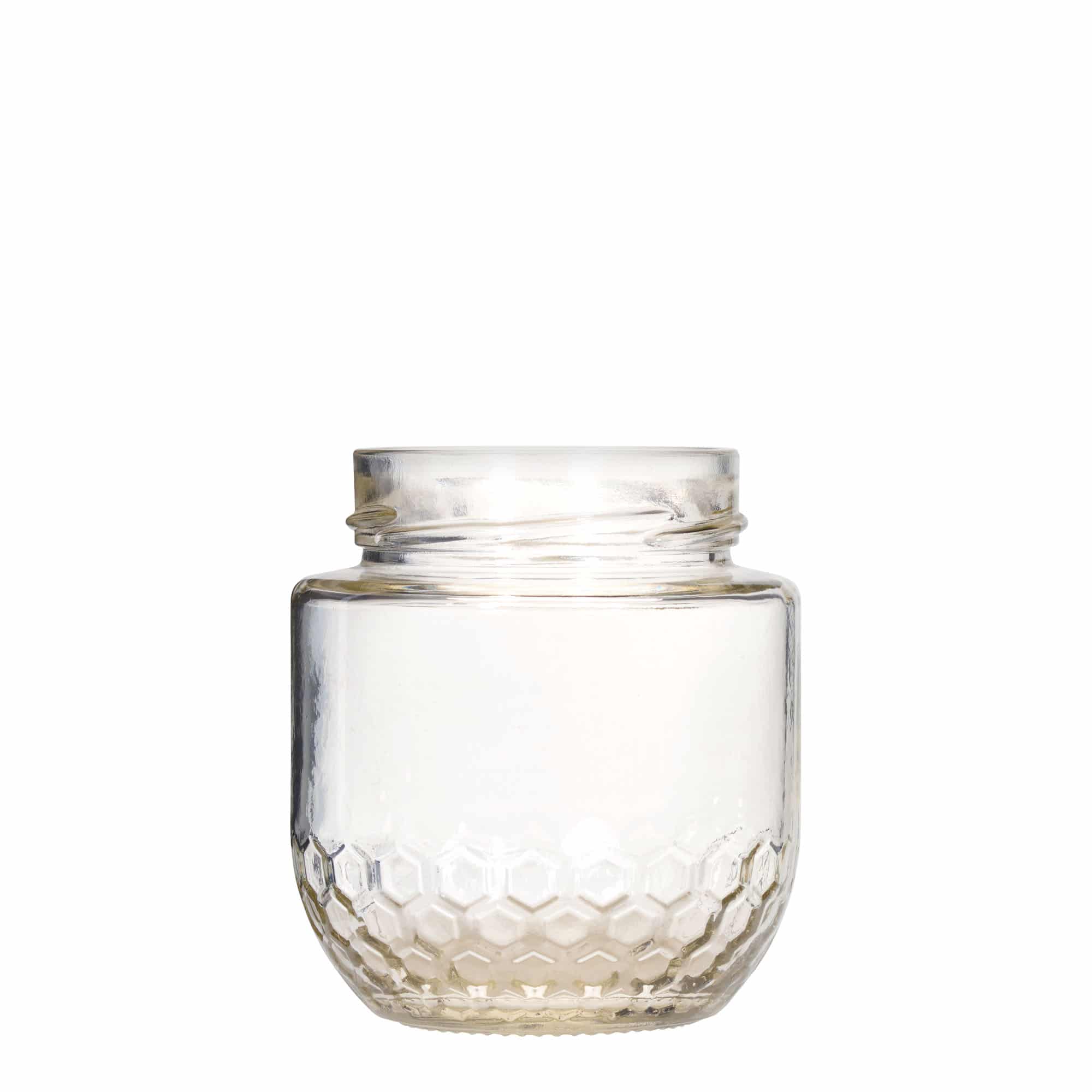Słoik miodu 390 ml „Maja”, gwint: Deep-Twist-Off (DTO 70)