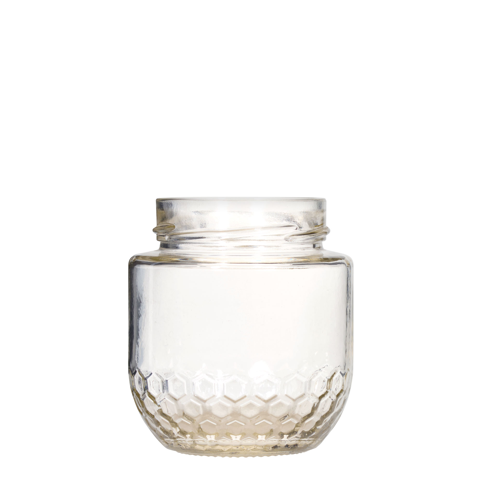 Słoik miodu 390 ml „Maja”, gwint: Deep-Twist-Off (DTO 70)