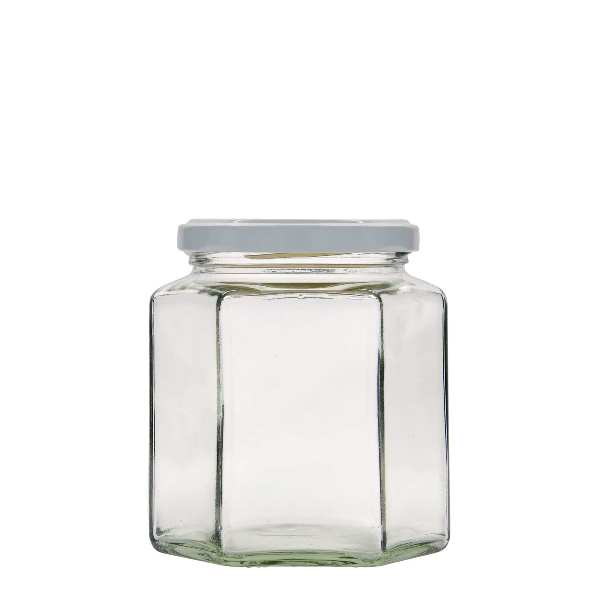 390 ml słoik sześciokątny, zamknięcie: twist off(TO 70)