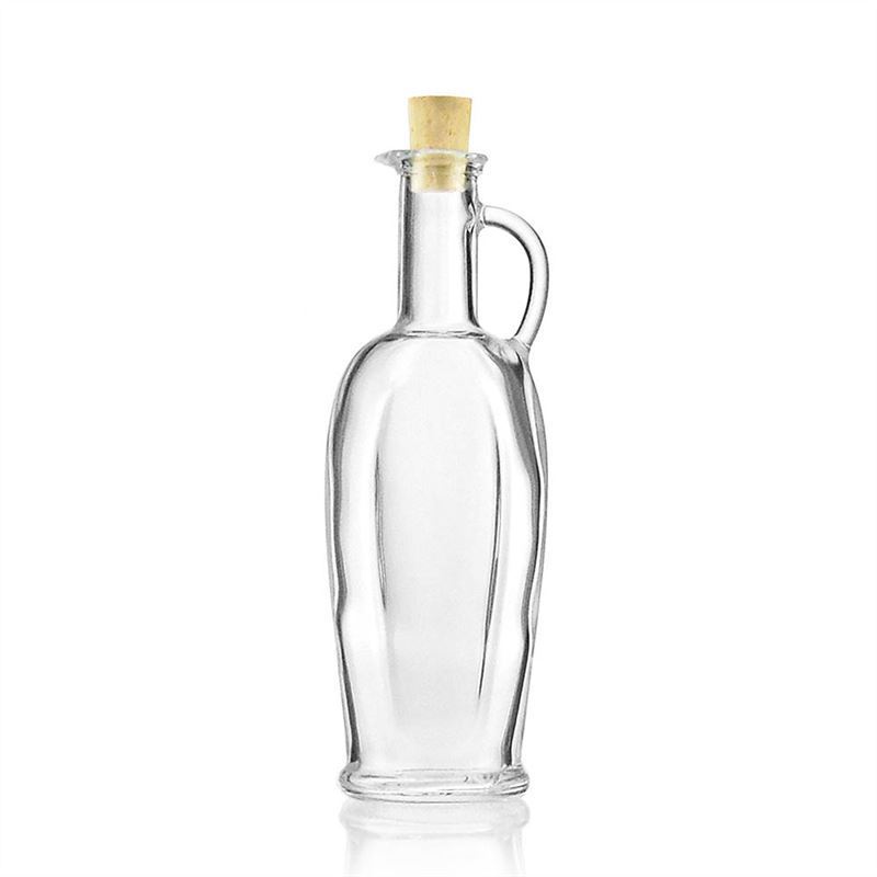 250 ml butelka szklana 'Eleganta', owalna, wylot: korek