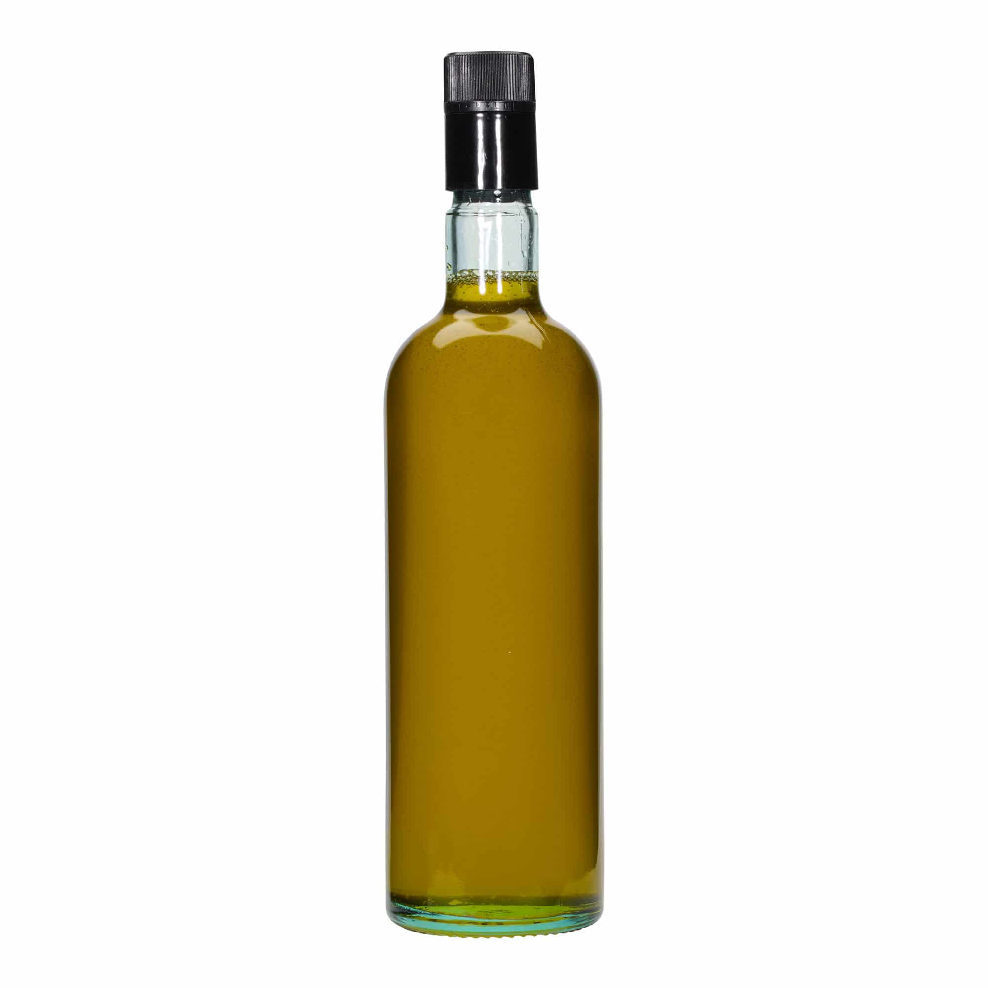750 ml butelka na ocet/olej 'Willy New', szkło, kolor zielony jasny, zamknięcie: DOP