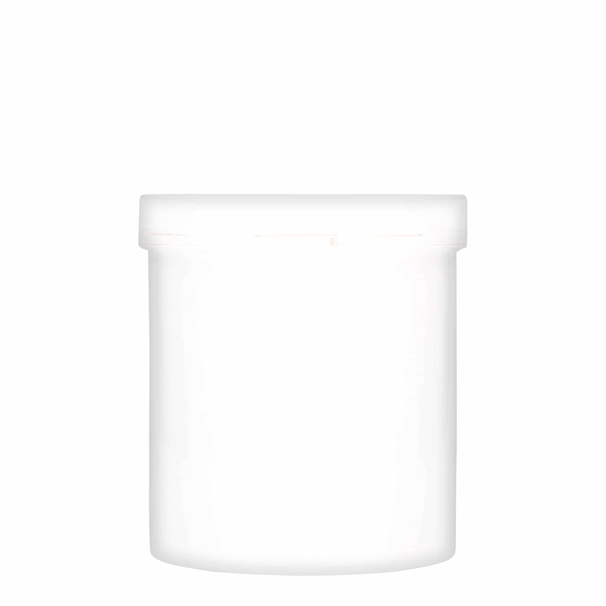 1000 ml słoiczek z tworzywa sztucznego 'Securilock', PP, kolor biały, zamknięcie: zakrętka
