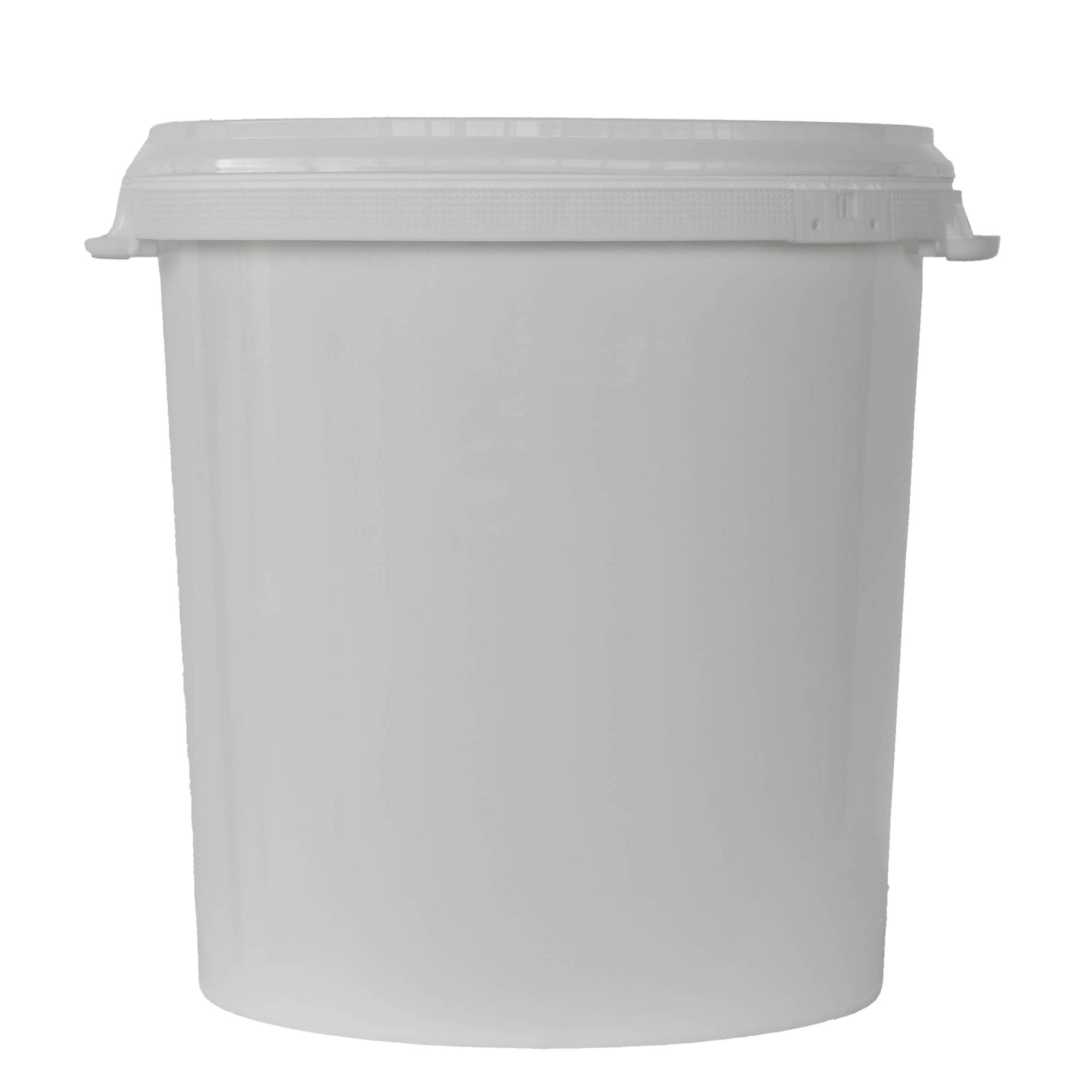 30 l wiadro, tworzywo sztuczne PP, kolor biały