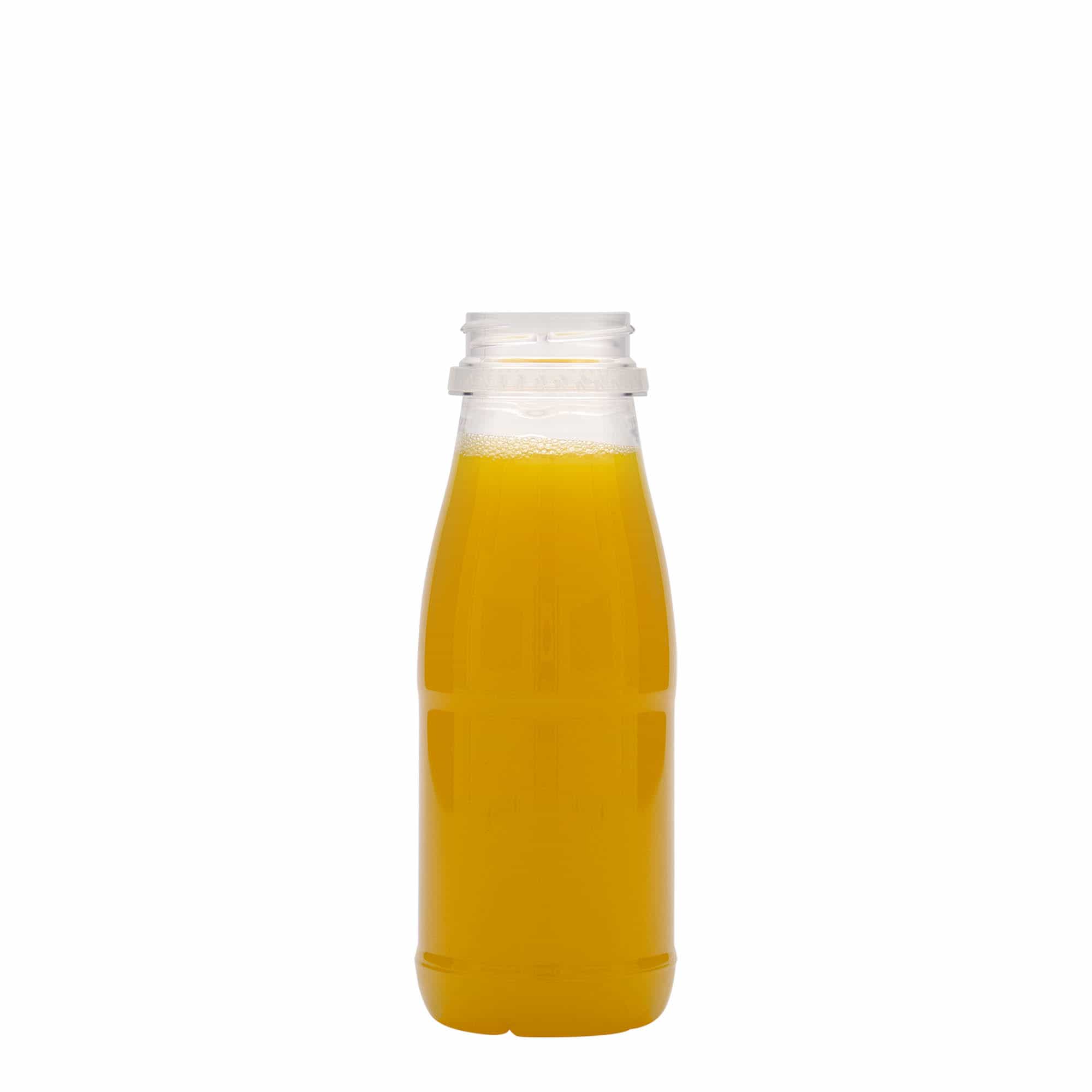 250 ml butelka PET 'Milk and Juice', tworzywo sztuczne, zamknięcie: 38 mm