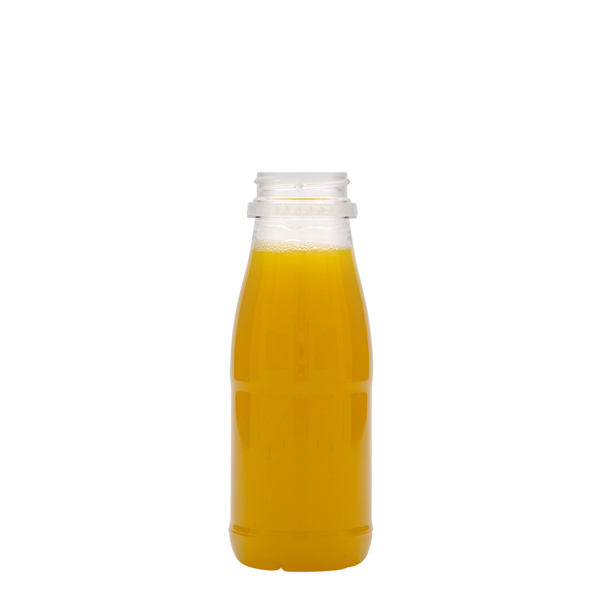 250 ml butelka PET „Milk and Juice”, tworzywo sztuczne, gwint: 38 mm