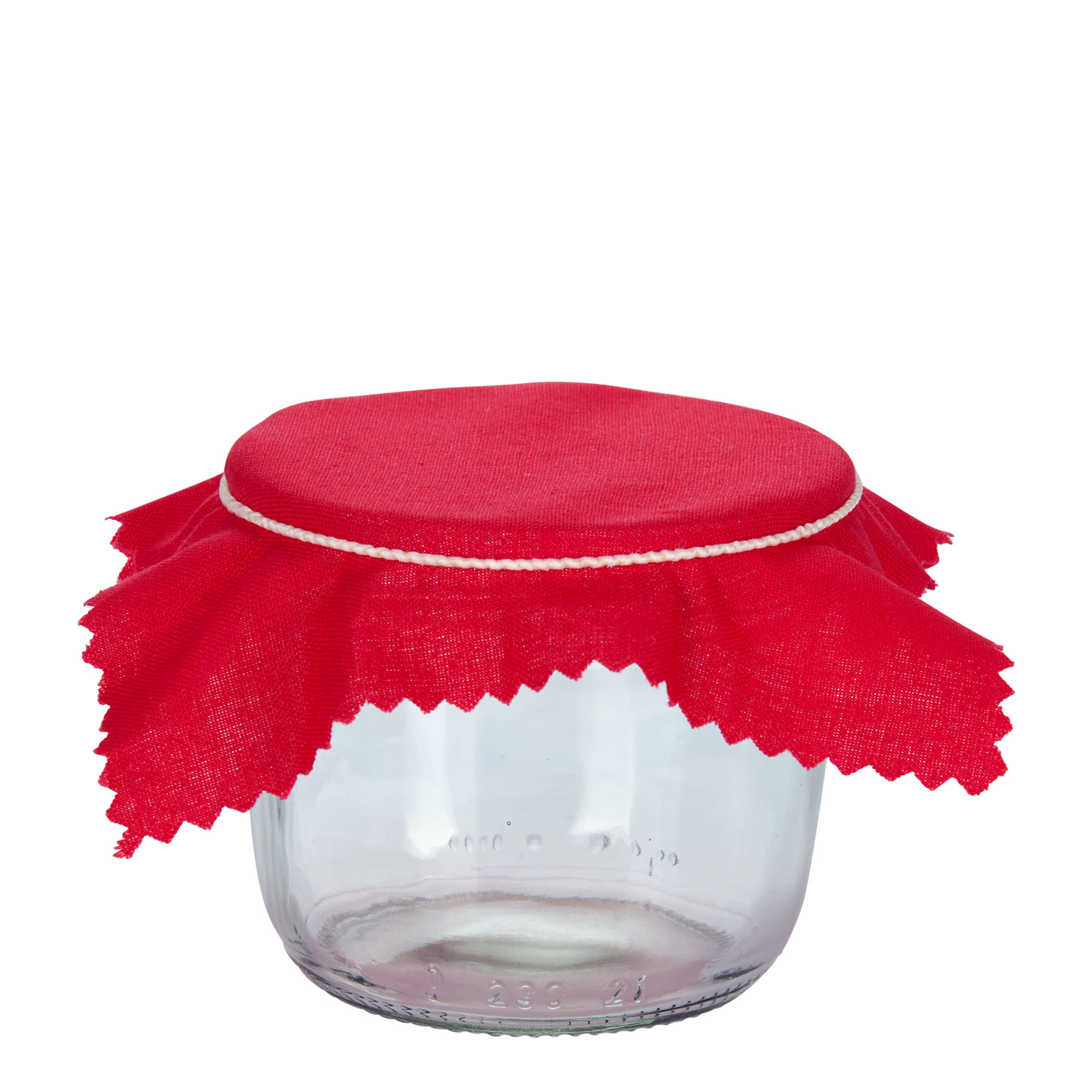 Podkładka materiałowa 12x12, kwadratowa, tekstylna, czerwona, szyjka: TO38-TO53 Podkładka materiałowa 12x12, kwadratowa, tekstylna, czerwona, szyjka: TO38-TO53