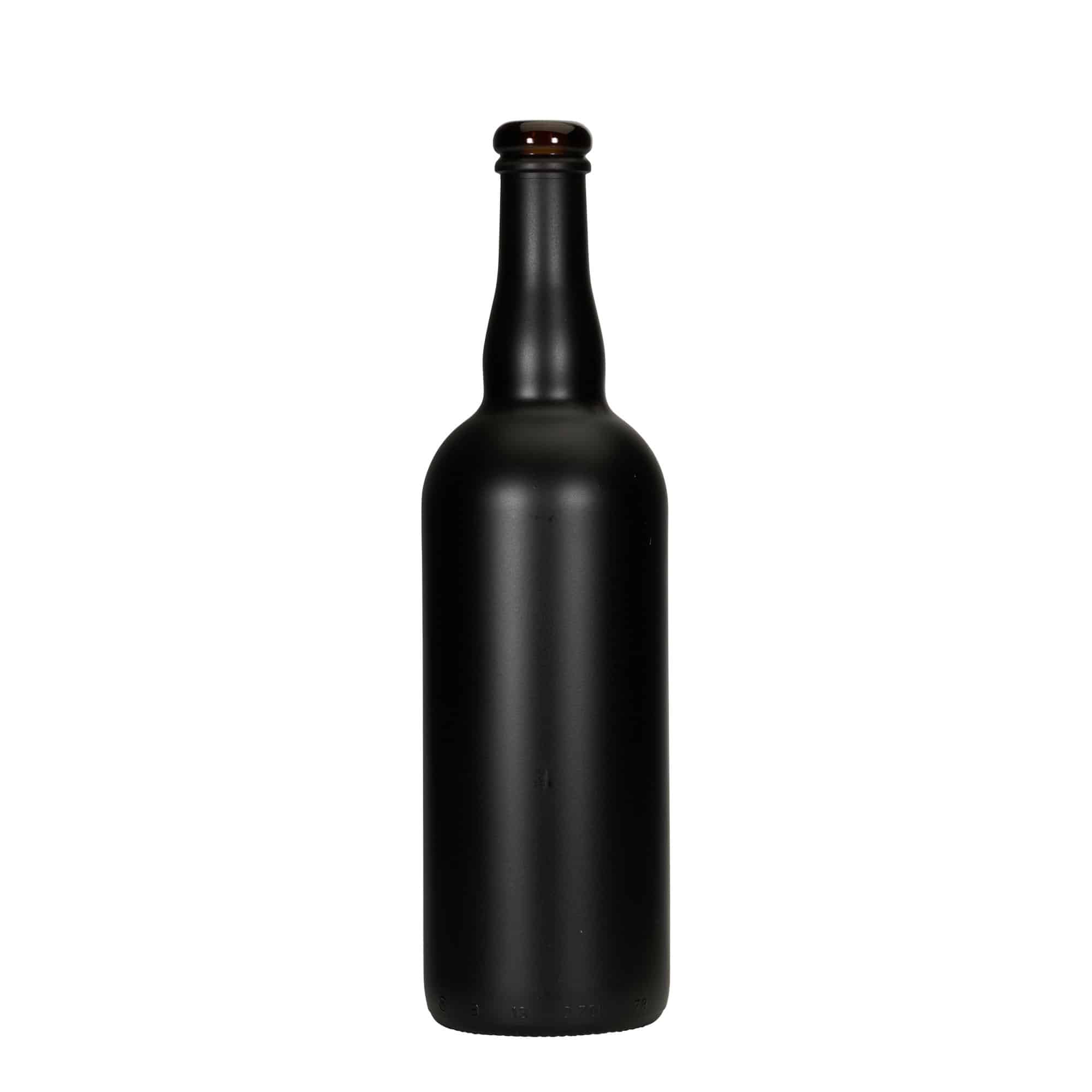 Butelka piwa 750 ml Belgia, szkło, czarna, szyjka: korek Butelka piwa 750 ml Belgia, szkło, czarna, szyjka: korek
