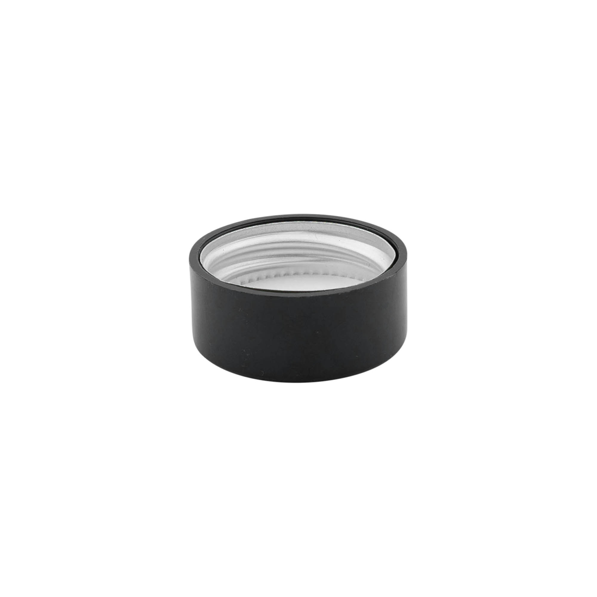 Zakręcana nakrętka, tworzywo ABS, czarny, do wylotu: GPI 28/400 Zakręcana nakrętka, tworzywo ABS, czarny, do wylotu: GPI 28/400