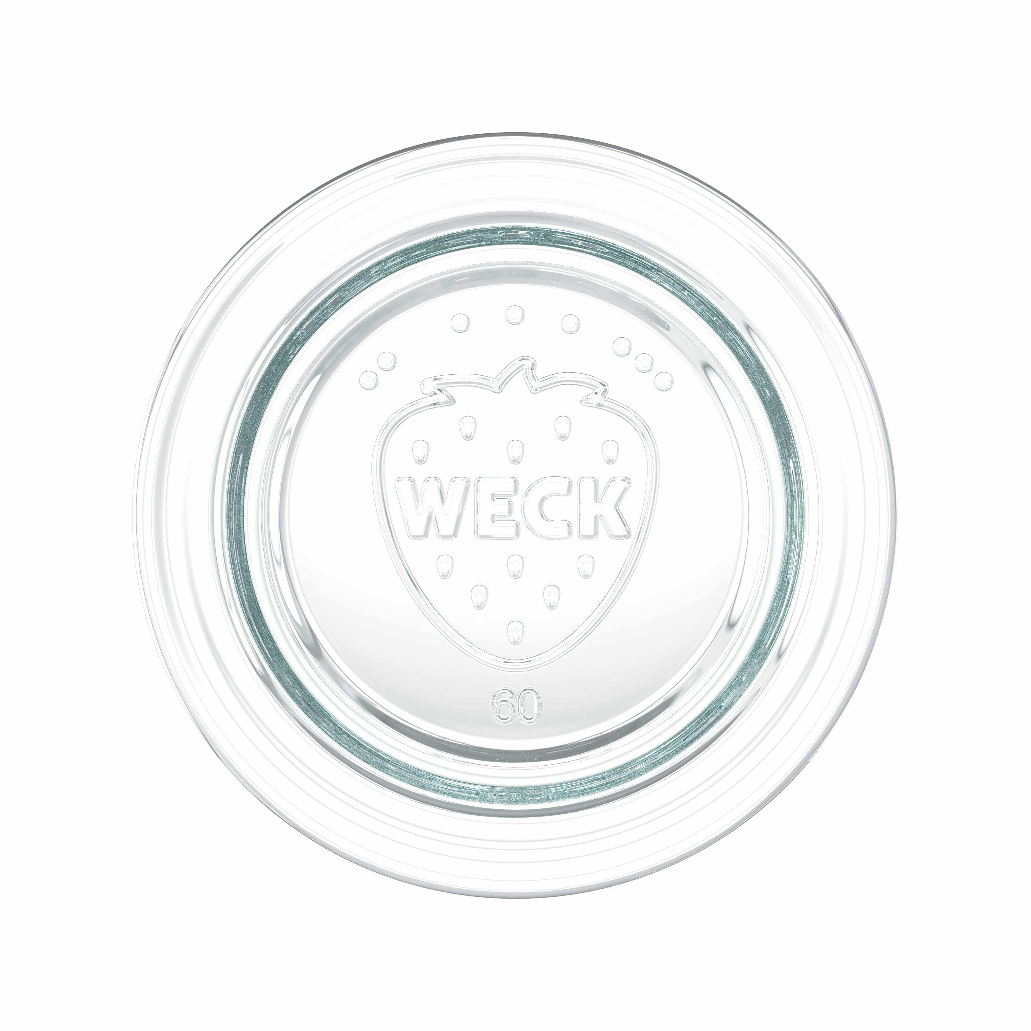 6x 220 ml ozdobny słoik WECK z szklanym wieczkiem RR 60