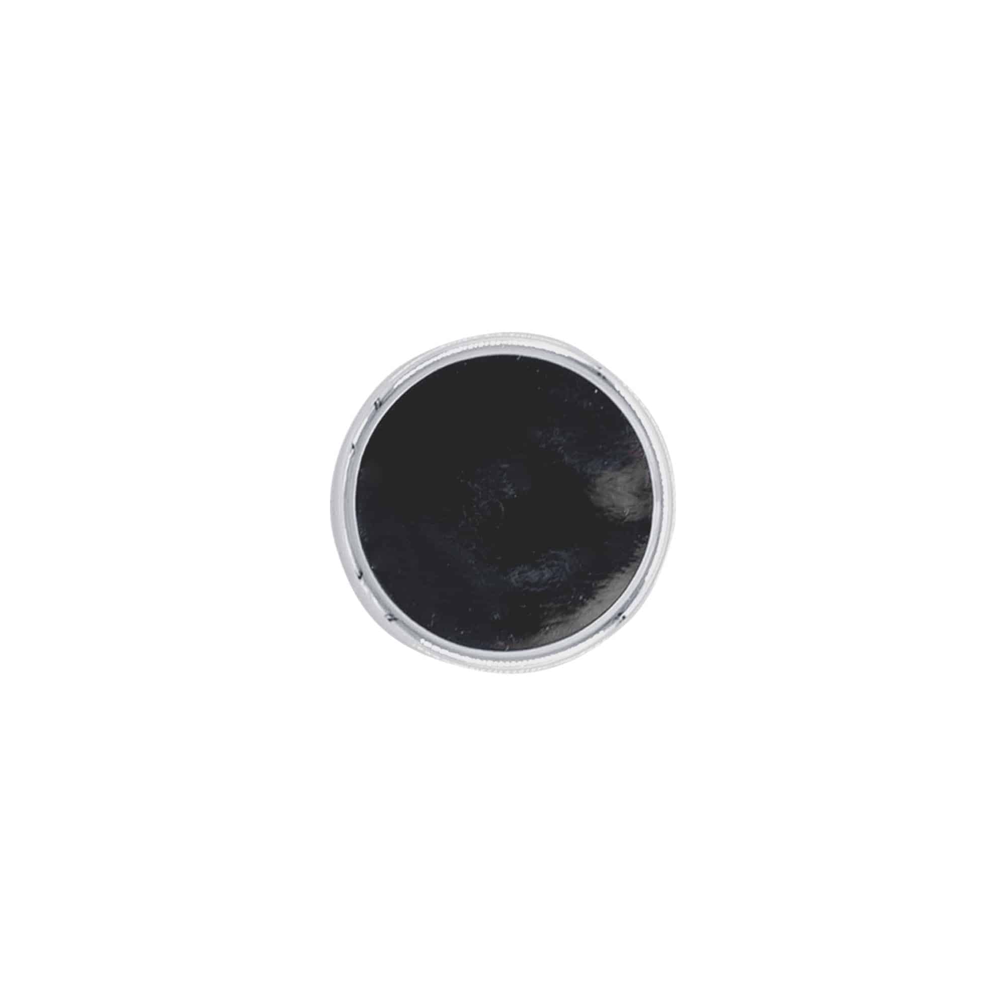 Korek z uchwytem 19 mm, tworzywo sztuczne, srebrny, do wylotu: korek Korek z uchwytem 19 mm, tworzywo sztuczne, srebrny, do wylotu: korek