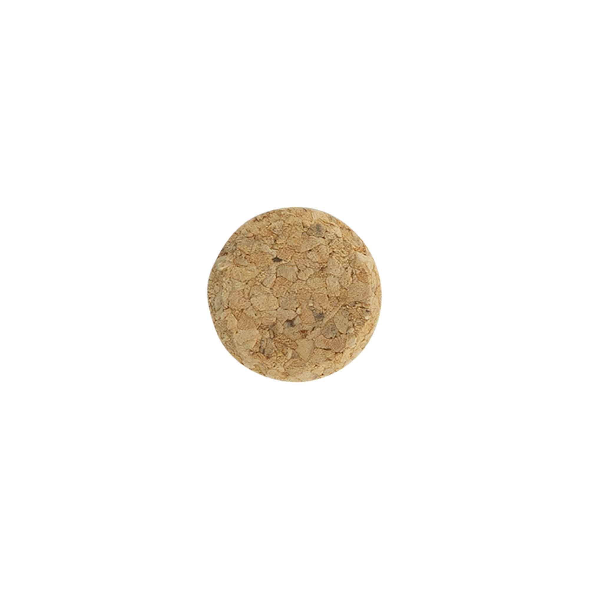 Korek do wina 22,5 mm, korek prasowany, beżowy, do szyjki: korek