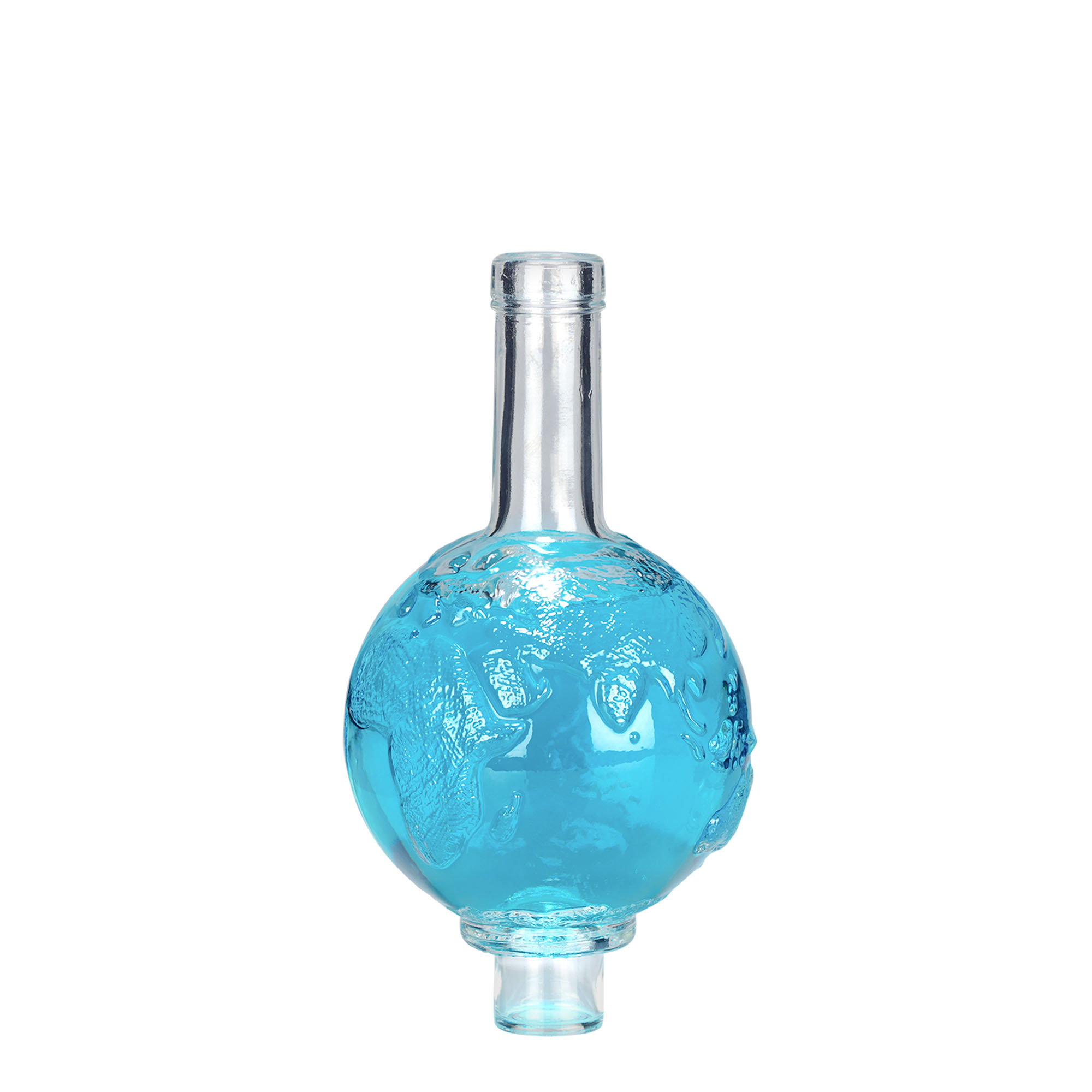 500 ml butelka szklana 'Globus', szyjka: korek 500 ml butelka szklana 'Globus', szyjka: korek
