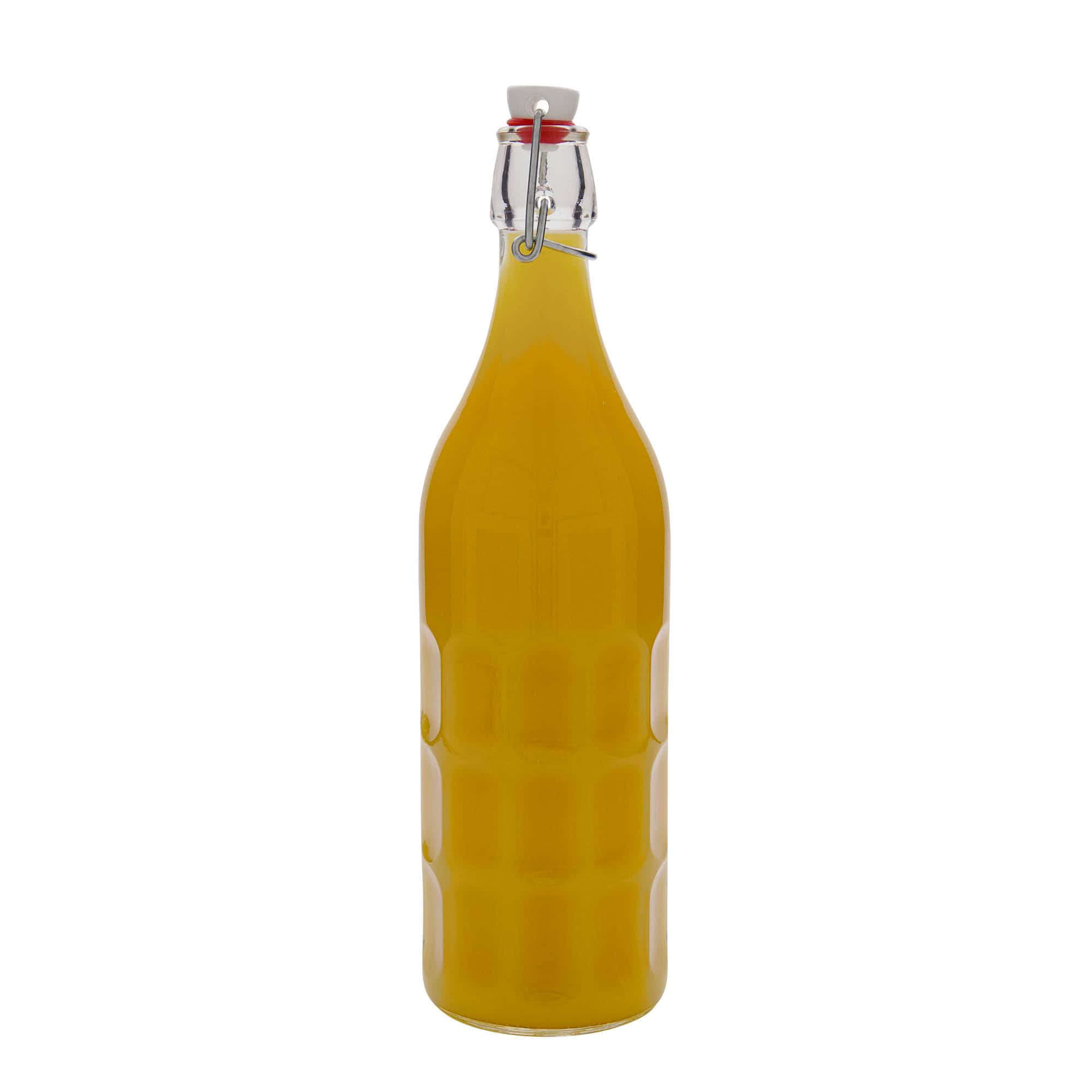 1.000 ml butelka szklana Moresca, otwór: zamknięcie na klamrę