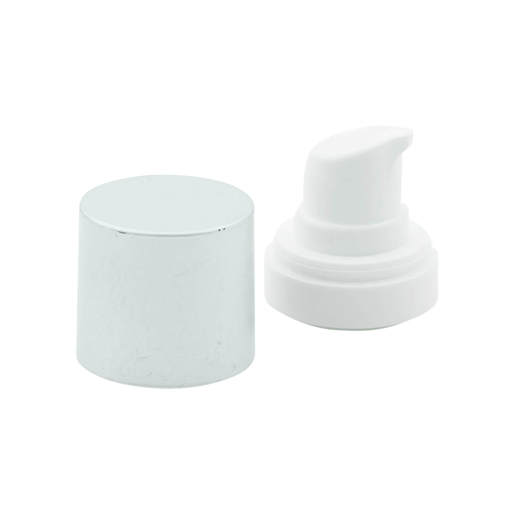 Pompa dozująca Airless 'Micro', tworzywo sztuczne PP, srebrna Pompa dozująca Airless 'Micro', tworzywo sztuczne PP, srebrna