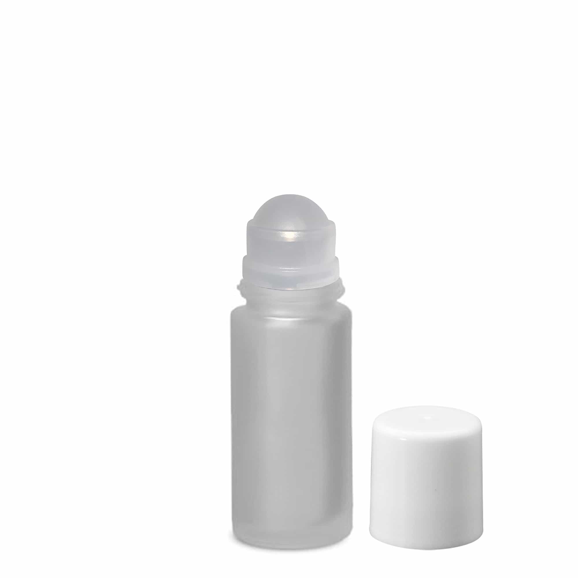 50 ml roll-on, butelka szklana, matowa, gwintowane zamknięcie