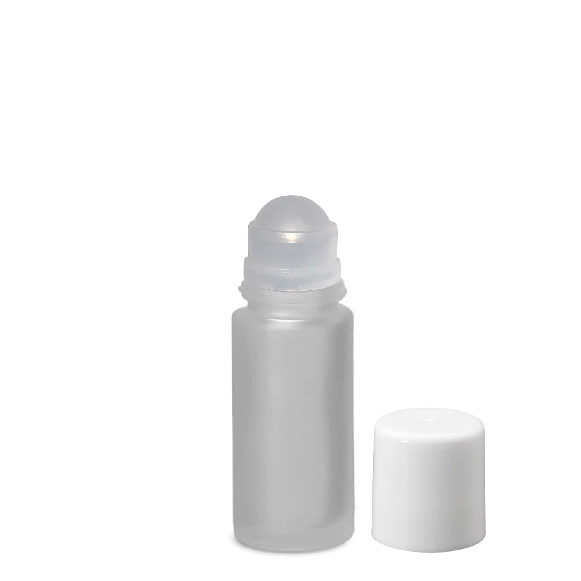 50 ml roll-on, butelka szklana, matowa, gwintowane zamknięcie
