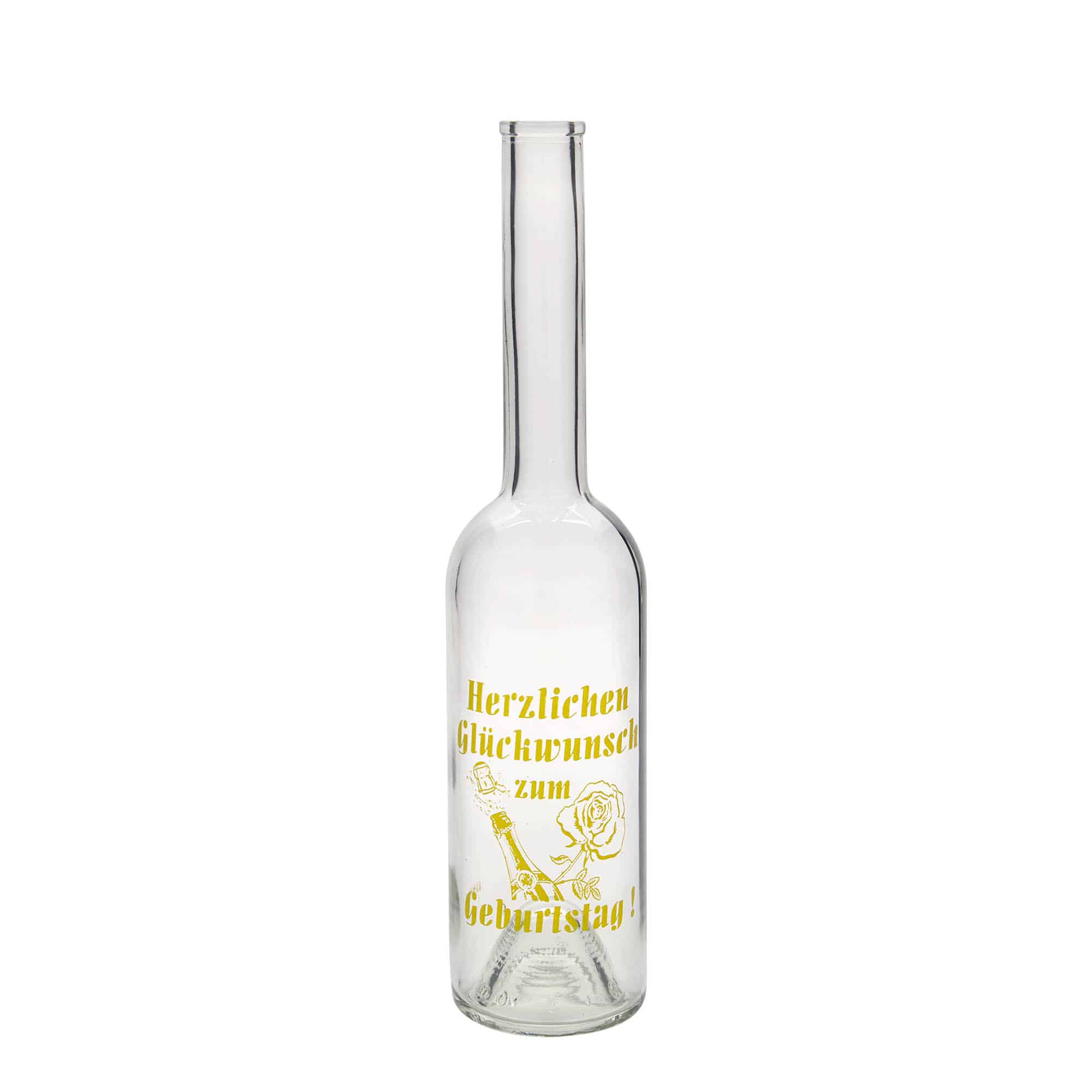 500 ml butelka szklana 'Opera', wzór: Apple, zamknięcie: korek