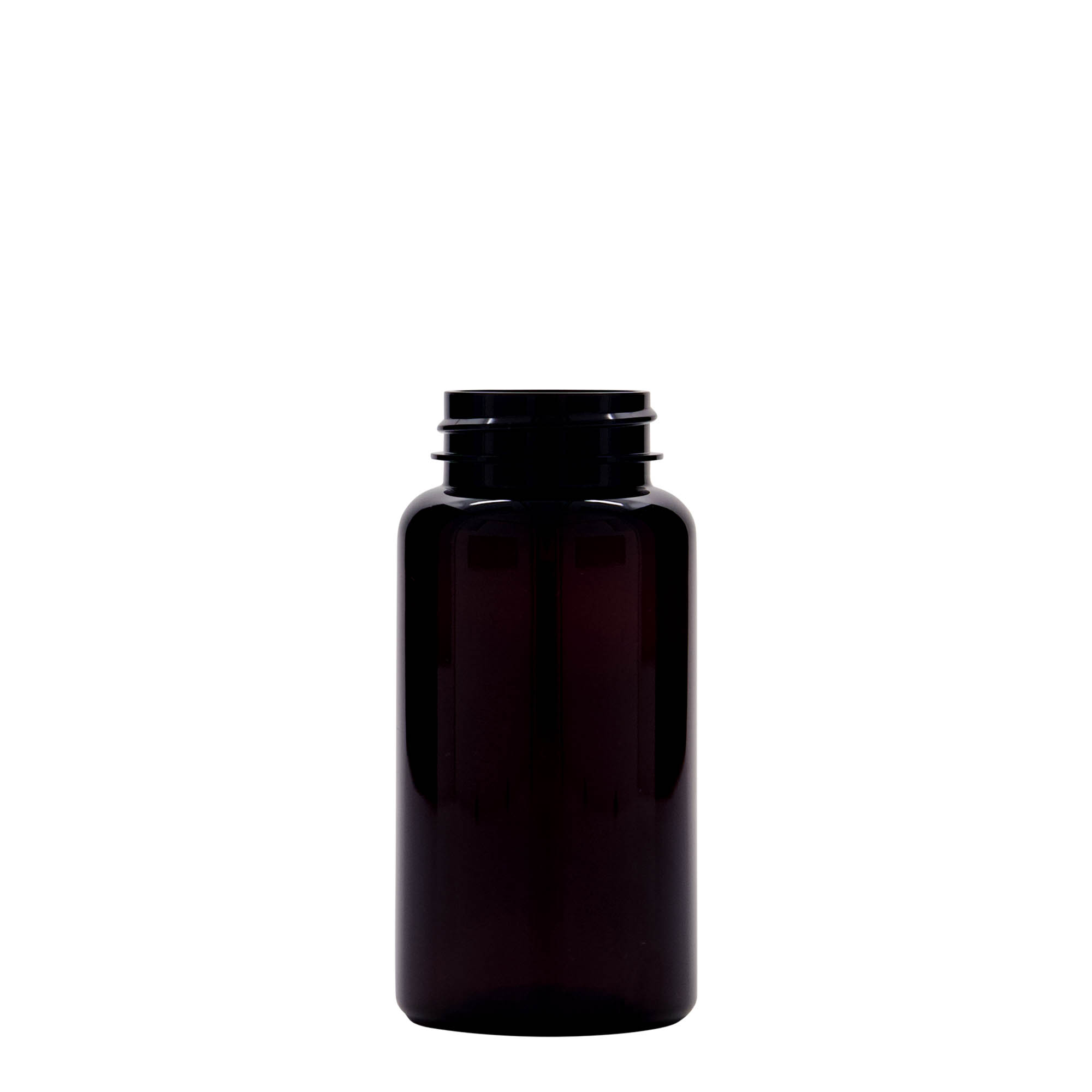 150 ml butelka PET, tworzywo sztuczne, brązowa, gwint: 38/400