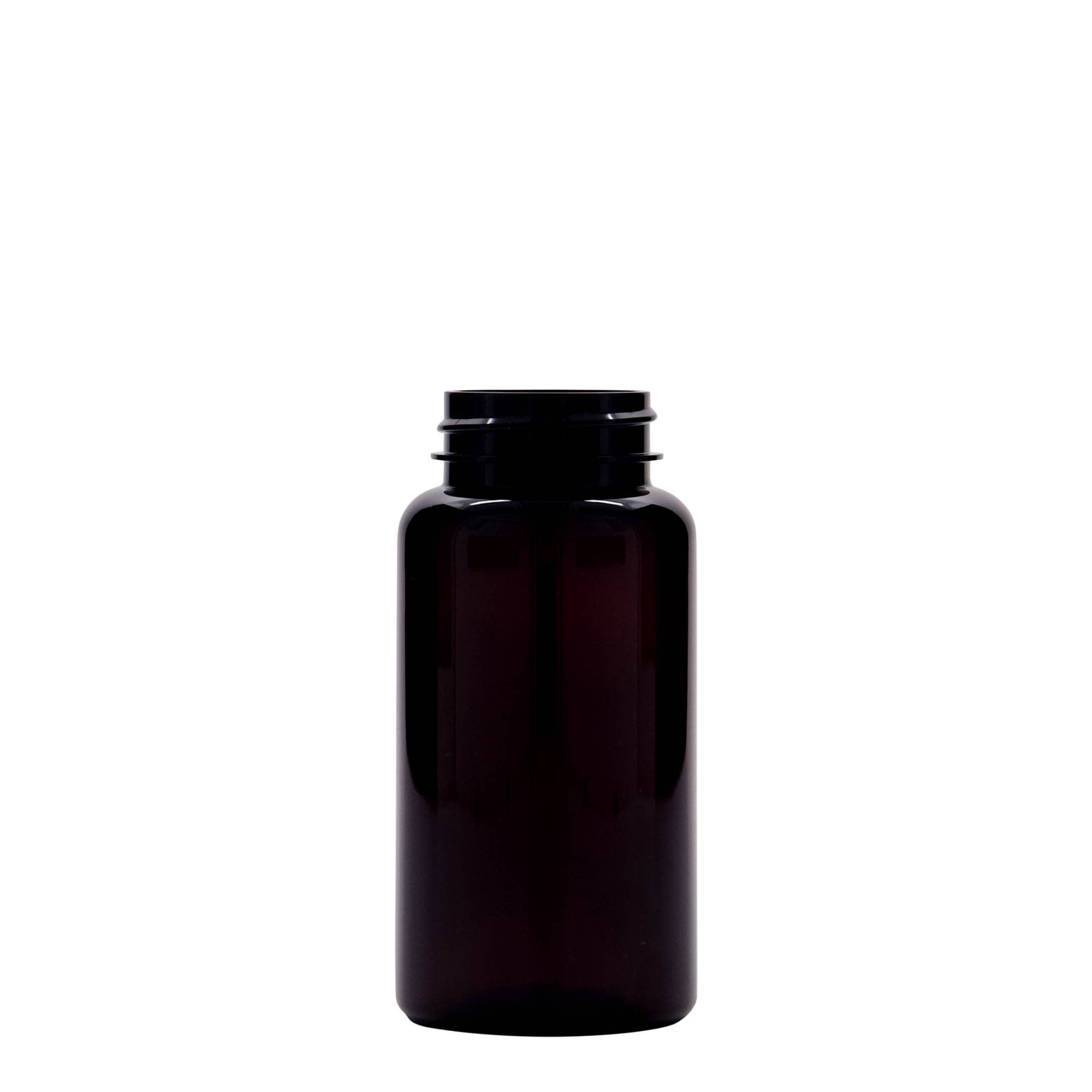 150 ml butelka PET, tworzywo sztuczne, brązowa, gwint: 38/400