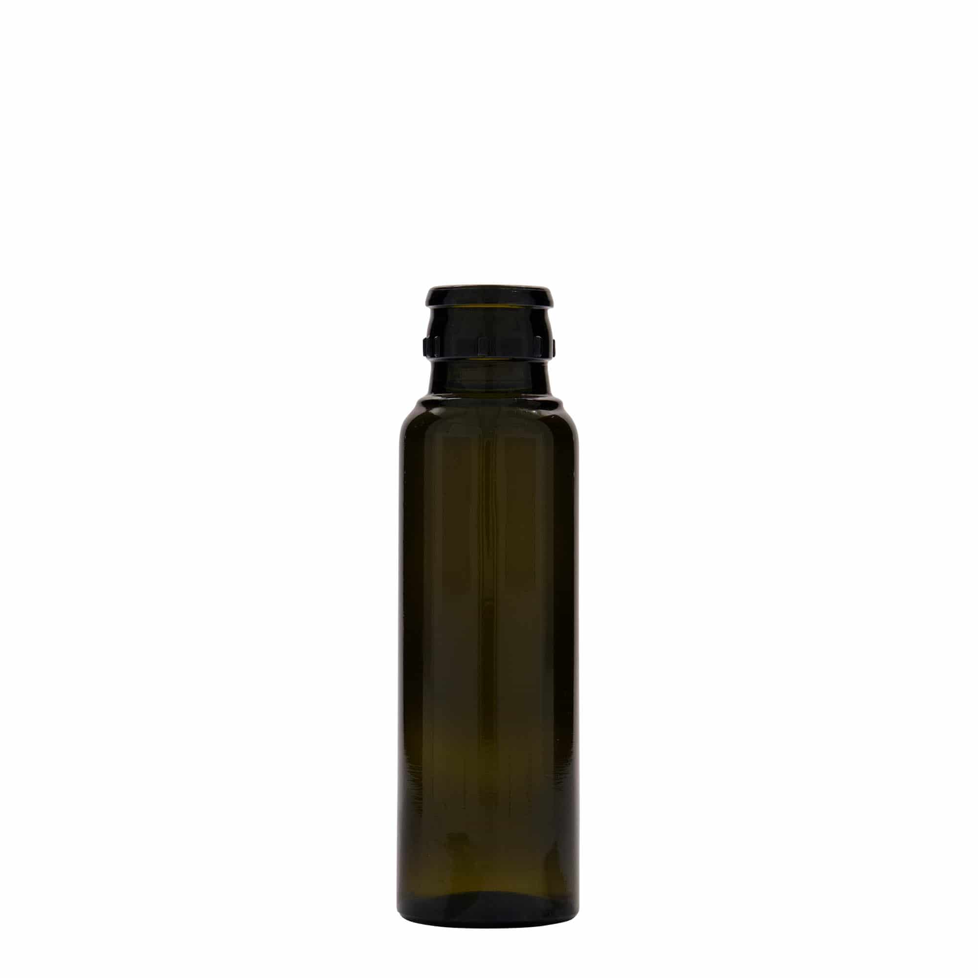 100 ml butelka na ocet/olej 'Willy New', szkło, antyczny zielony, wylot: DOP 100 ml butelka na ocet/olej 'Willy New', szkło, antyczny zielony, wylot: DOP