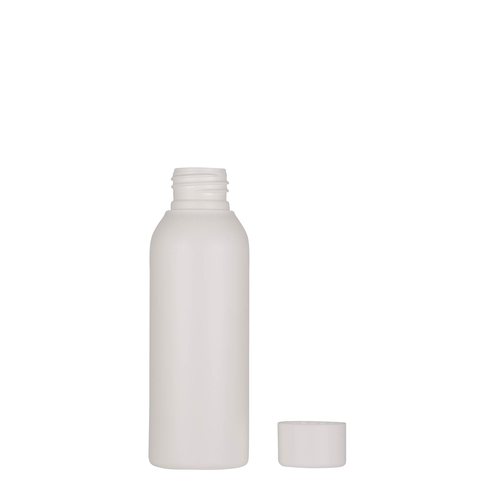 100 ml butelka plastikowa 'Tuffy', HDPE, biała, gwint: 24/410 100 ml butelka plastikowa 'Tuffy', HDPE, biała, gwint: 24/410