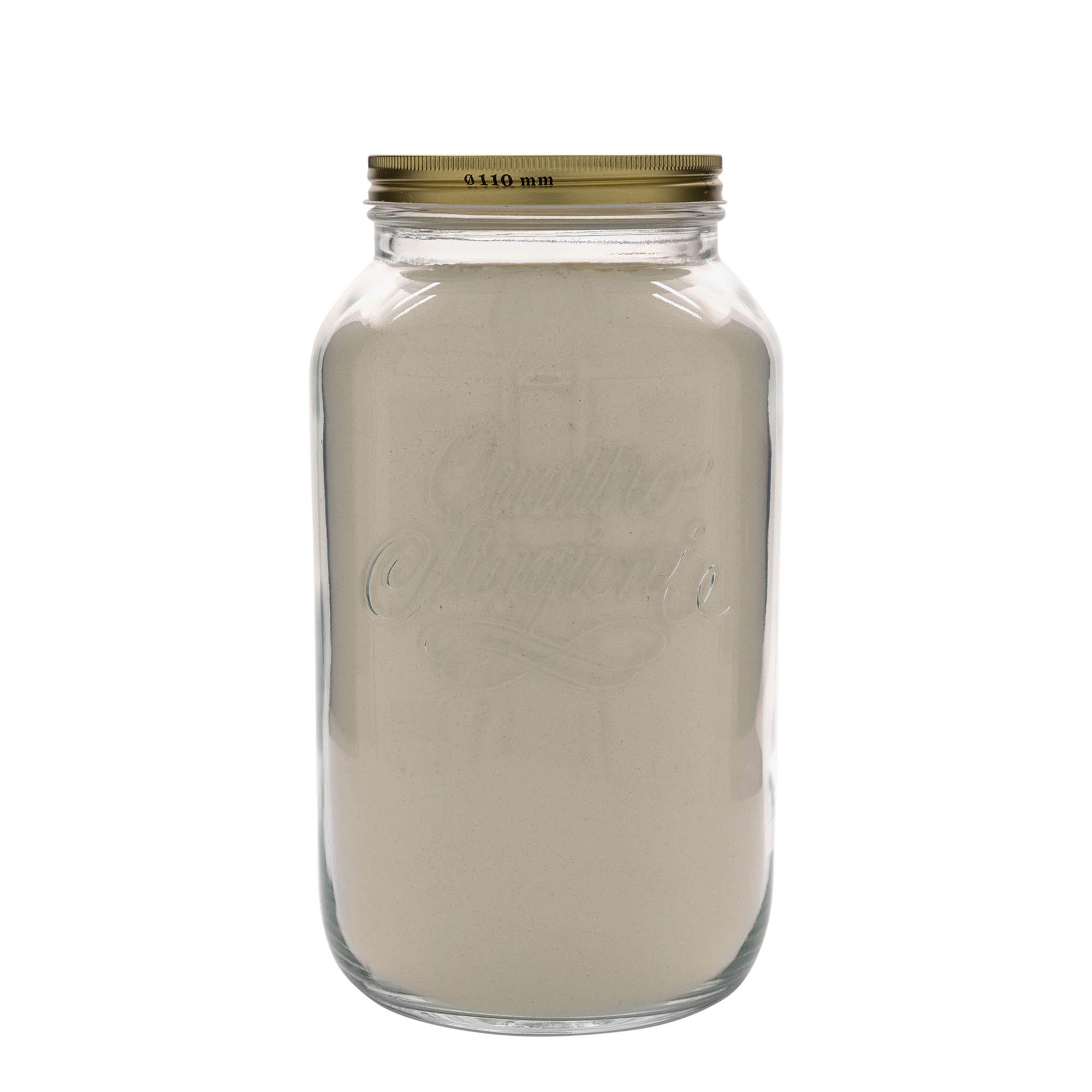 3.800 ml słoik szklany 'Quattro Stagioni', otwór: zakrętka 3.800 ml słoik szklany 'Quattro Stagioni', otwór: zakrętka