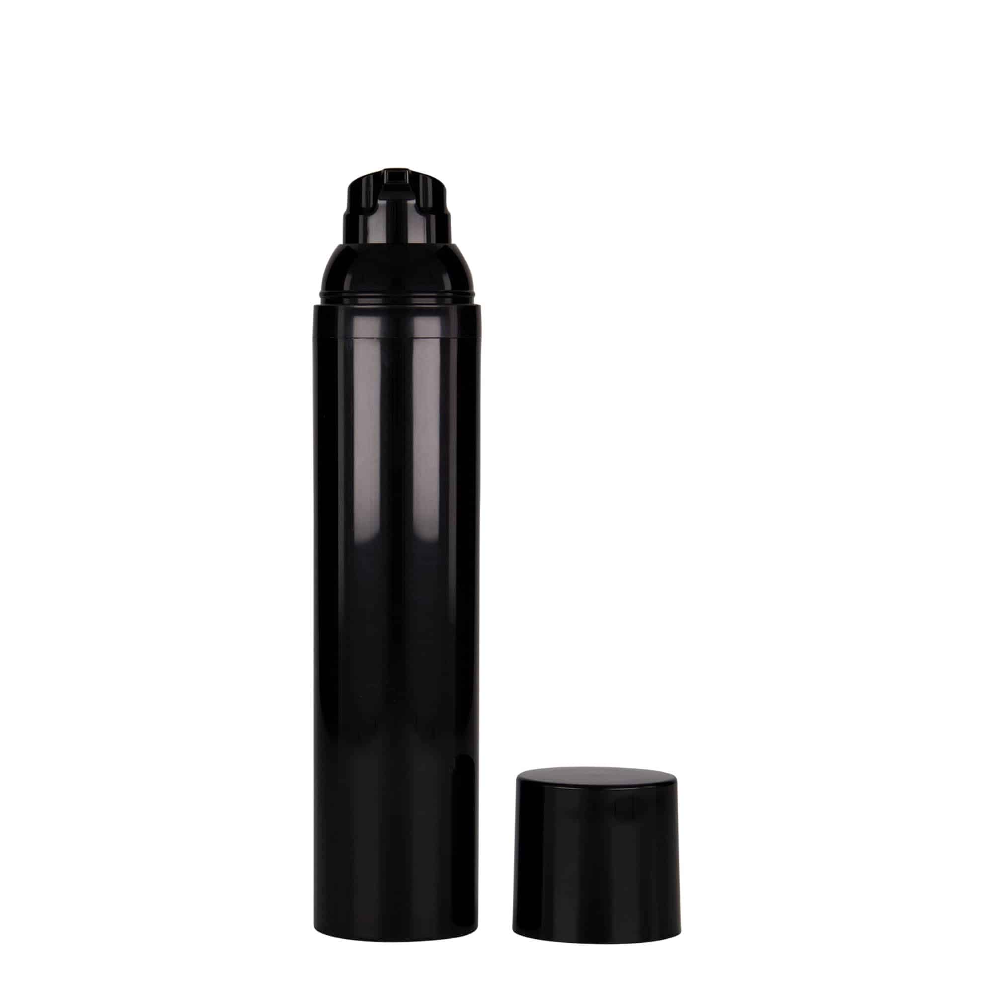 100 ml dozownik beztlenowy „Mezzo”, tworzywo sztuczne PP, czarny