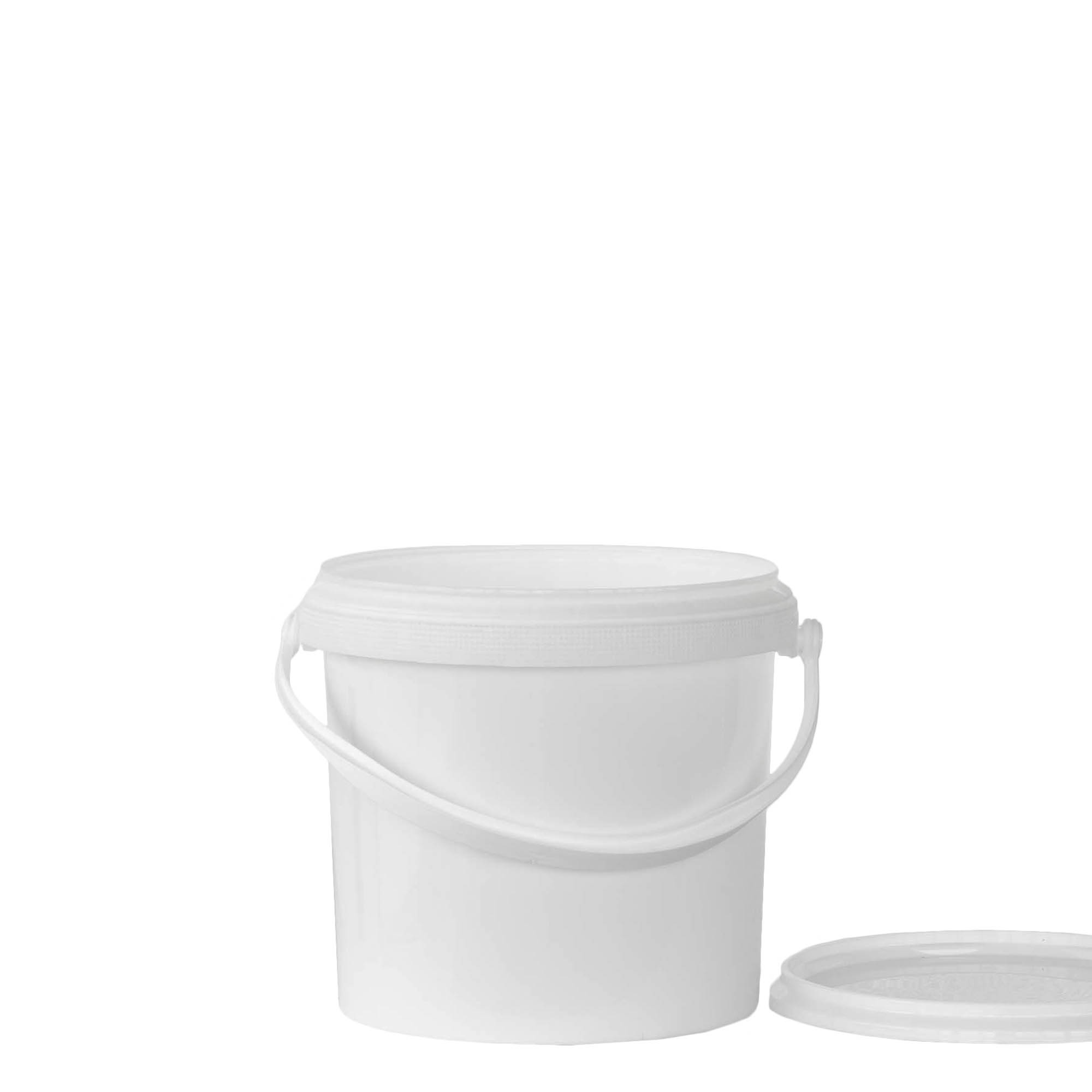 2,5 l wiadro, tworzywo sztuczne PP, białe 2,5 l wiadro, tworzywo sztuczne PP, białe