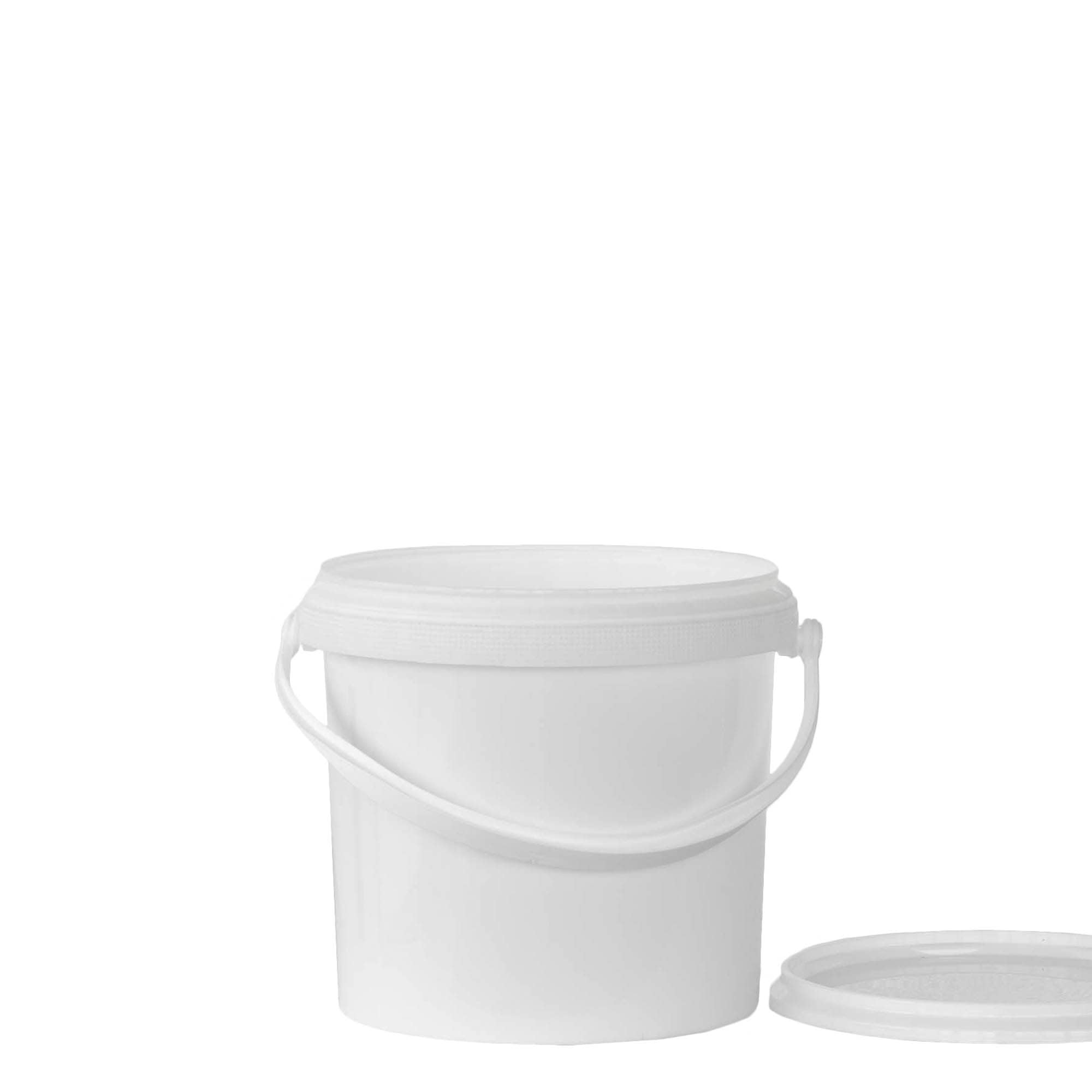 2,5 l wiadro, tworzywo sztuczne PP, białe