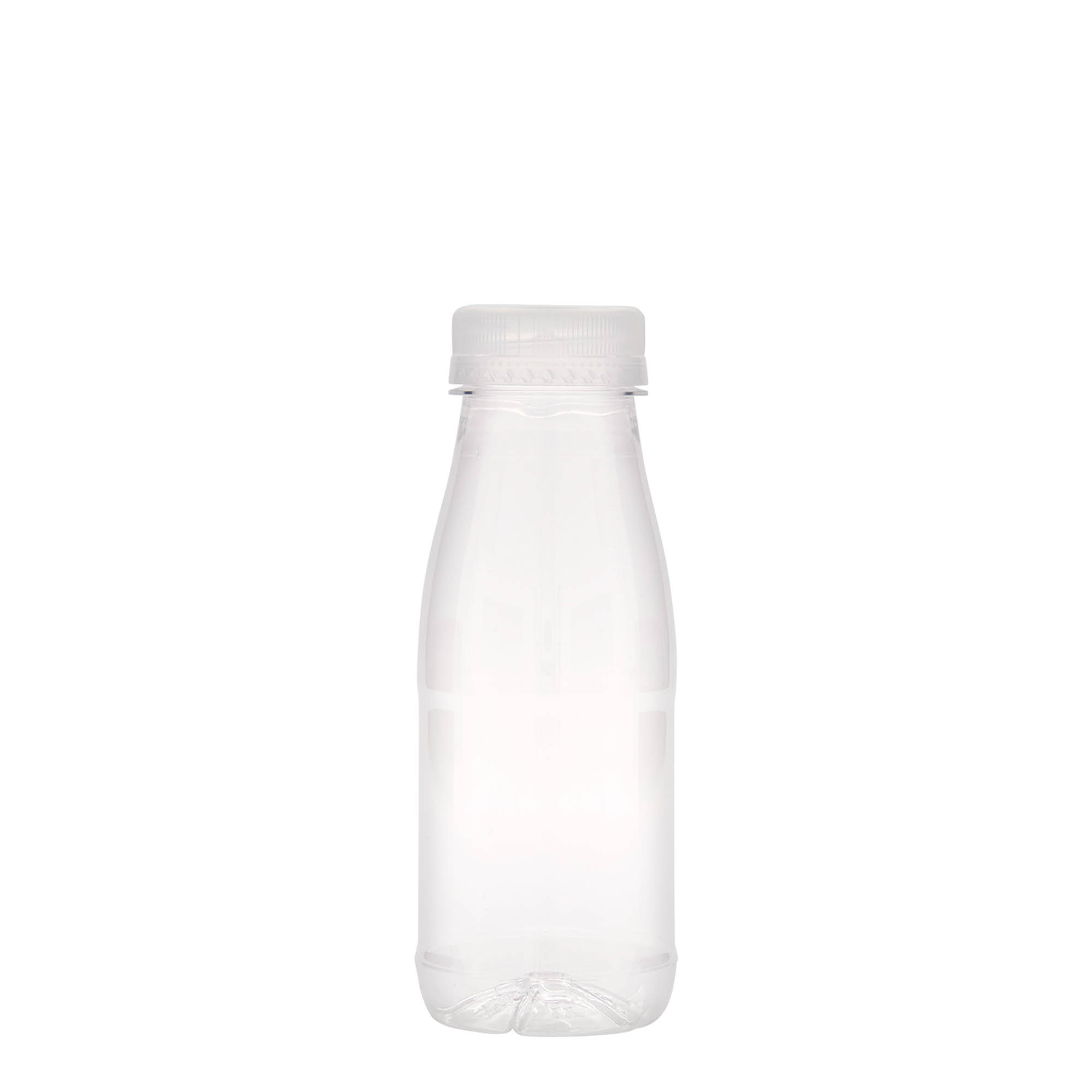 250 ml butelka PET „Milk and Juice”, tworzywo sztuczne, gwint: 38 mm