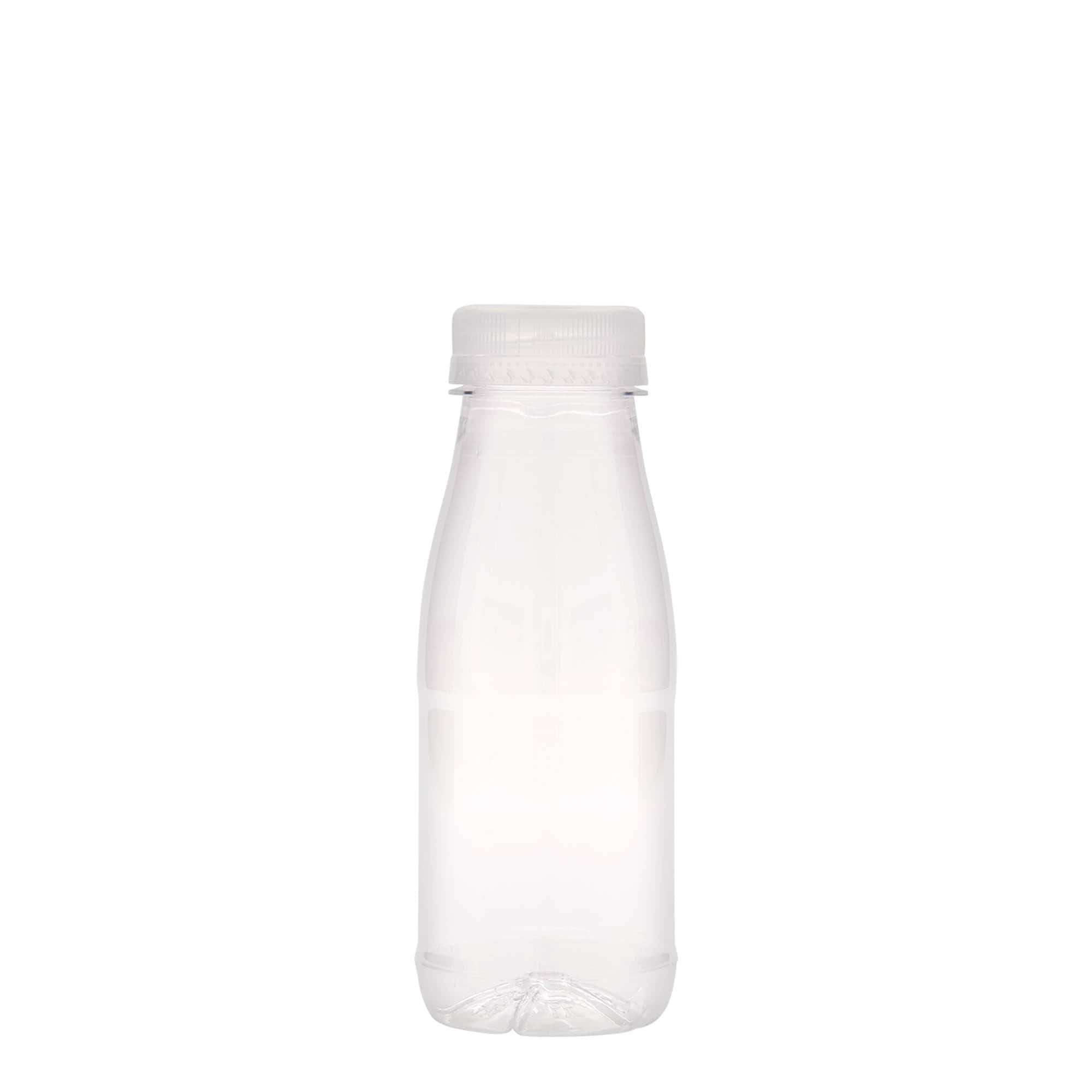 250 ml butelka PET „Milk and Juice”, tworzywo sztuczne, gwint: 38 mm