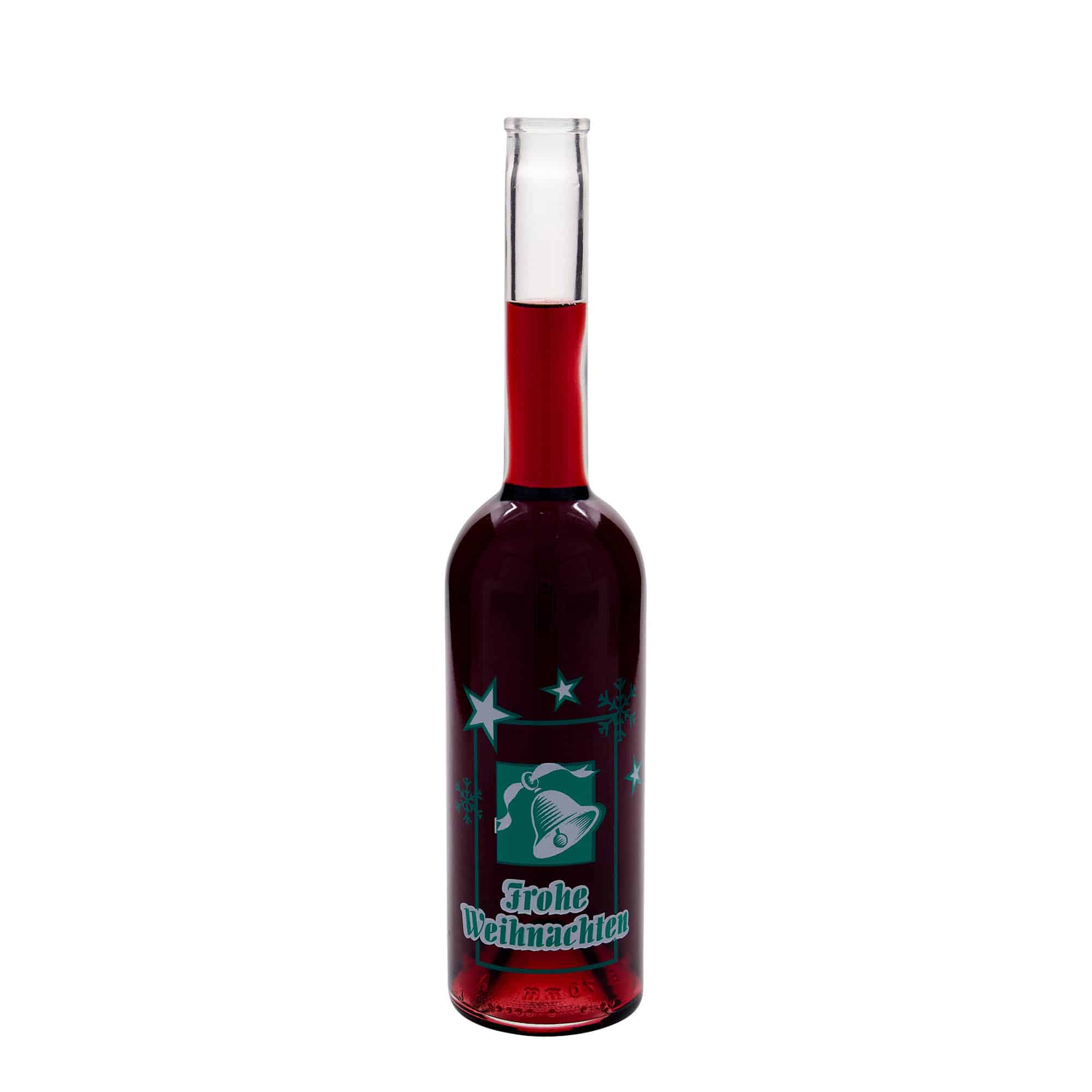500 ml butelka szklana 'Opera', motyw: Wesołych Świąt, korek