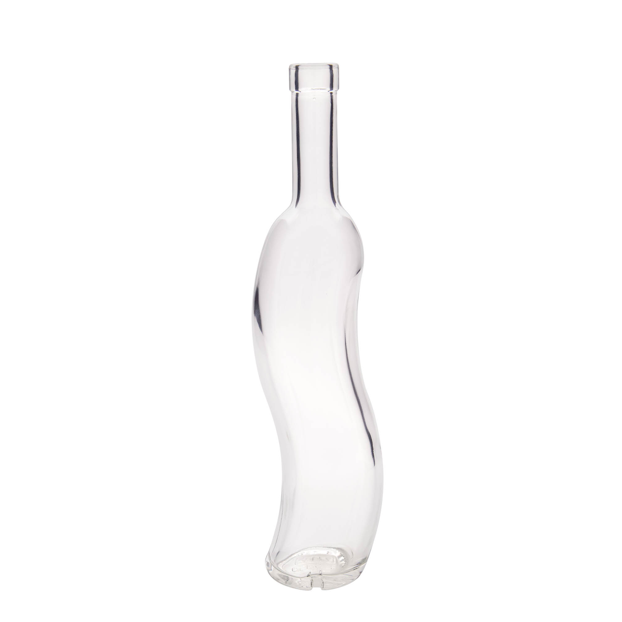 Butelka szklana 500 ml 'La-Ola', półokrągła, otwór: korek Butelka szklana 500 ml 'La-Ola', półokrągła, otwór: korek