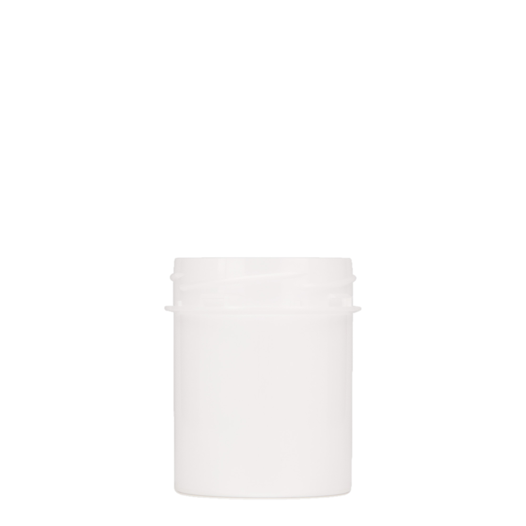 150 ml słoiczek z tworzywa sztucznego 'Securilock', PP, kolor biały, zamknięcie: zakrętka