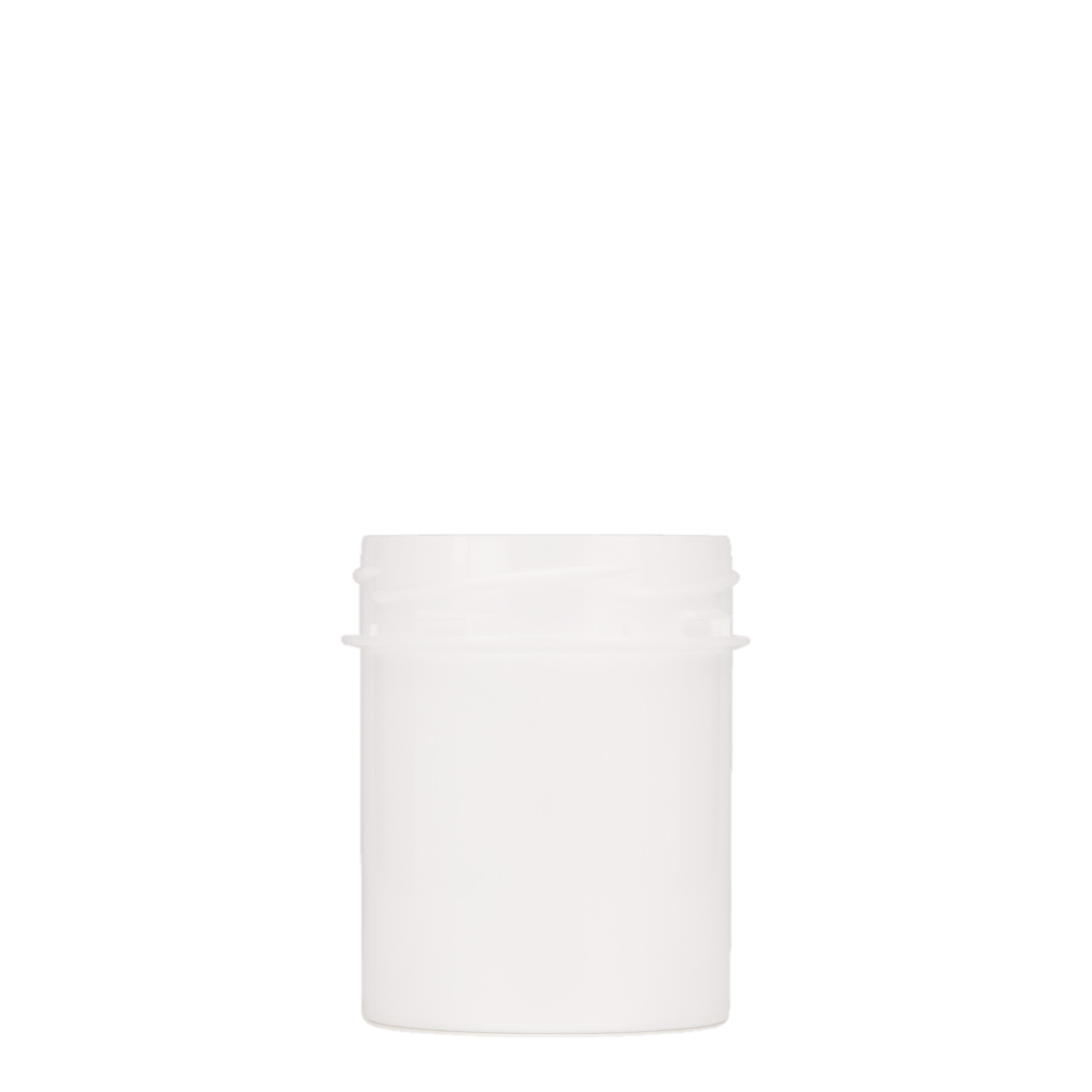 150 ml plastikowy pojemnik 'Securilock', PP, biały, otwór: zakrętka na gwint