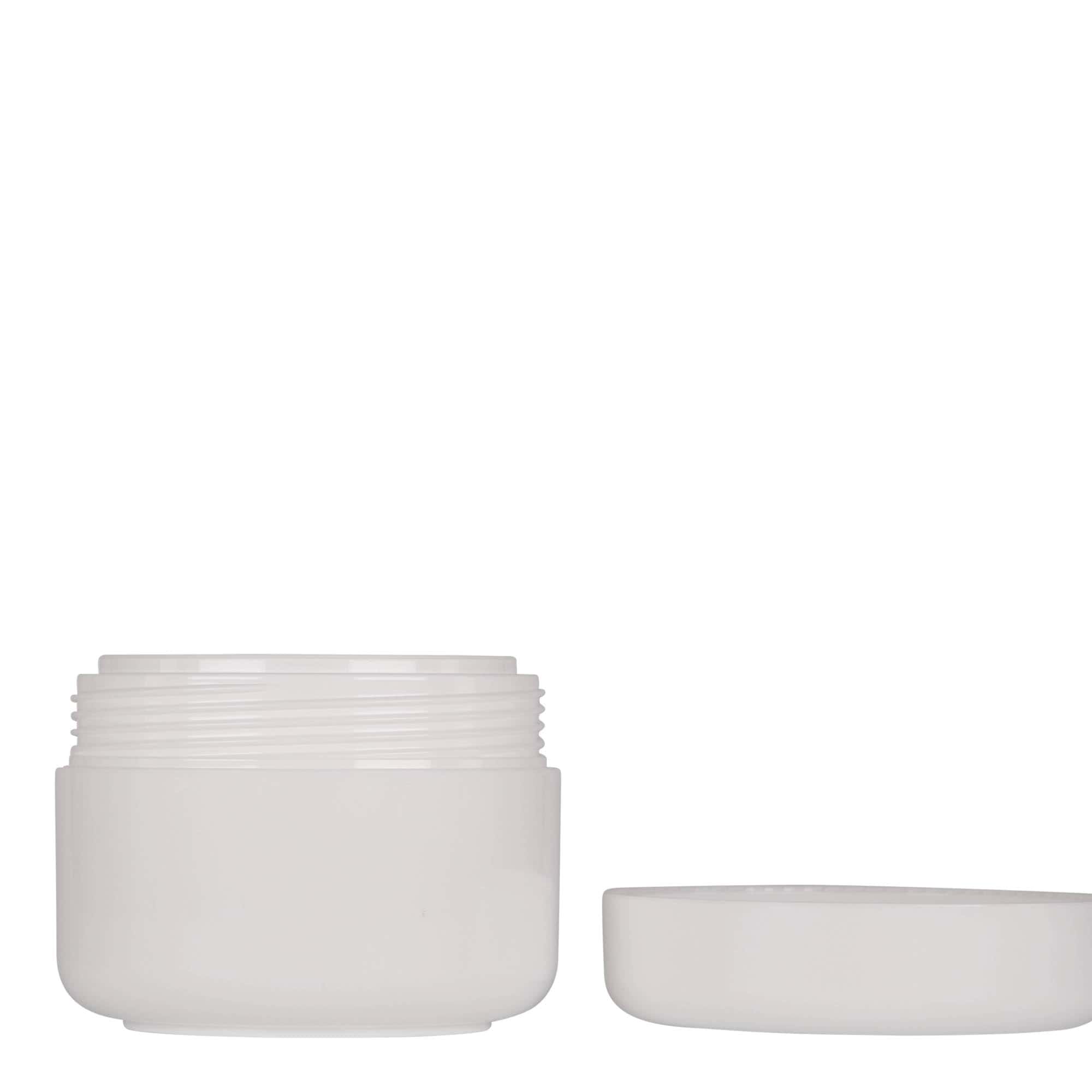 100 ml plastikowy pojemnik „Bianca”, PP, biały, otwór: zakrętka na gwint