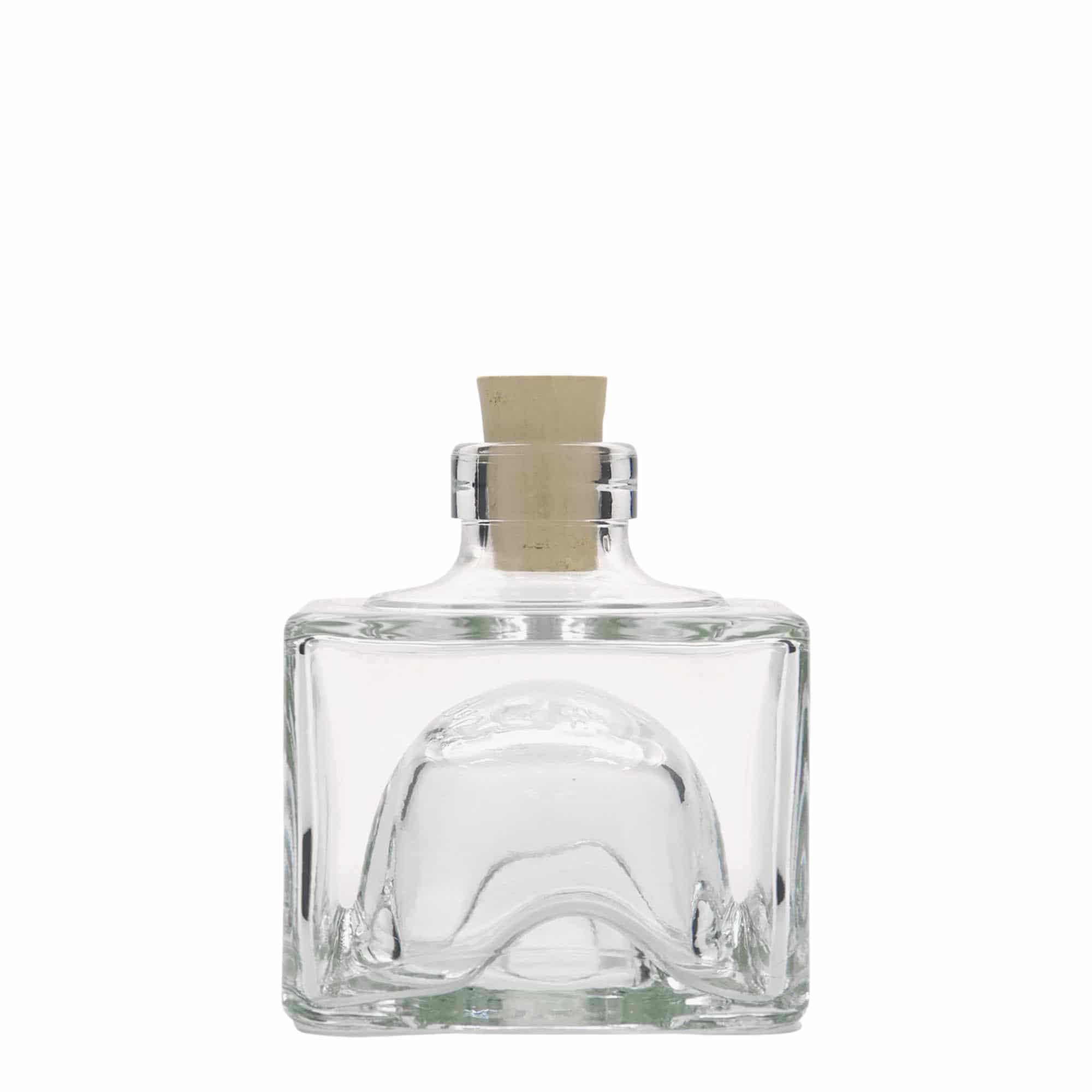 200 ml butelka szklana 'Cocolores', kwadratowa, zamknięcie: korek