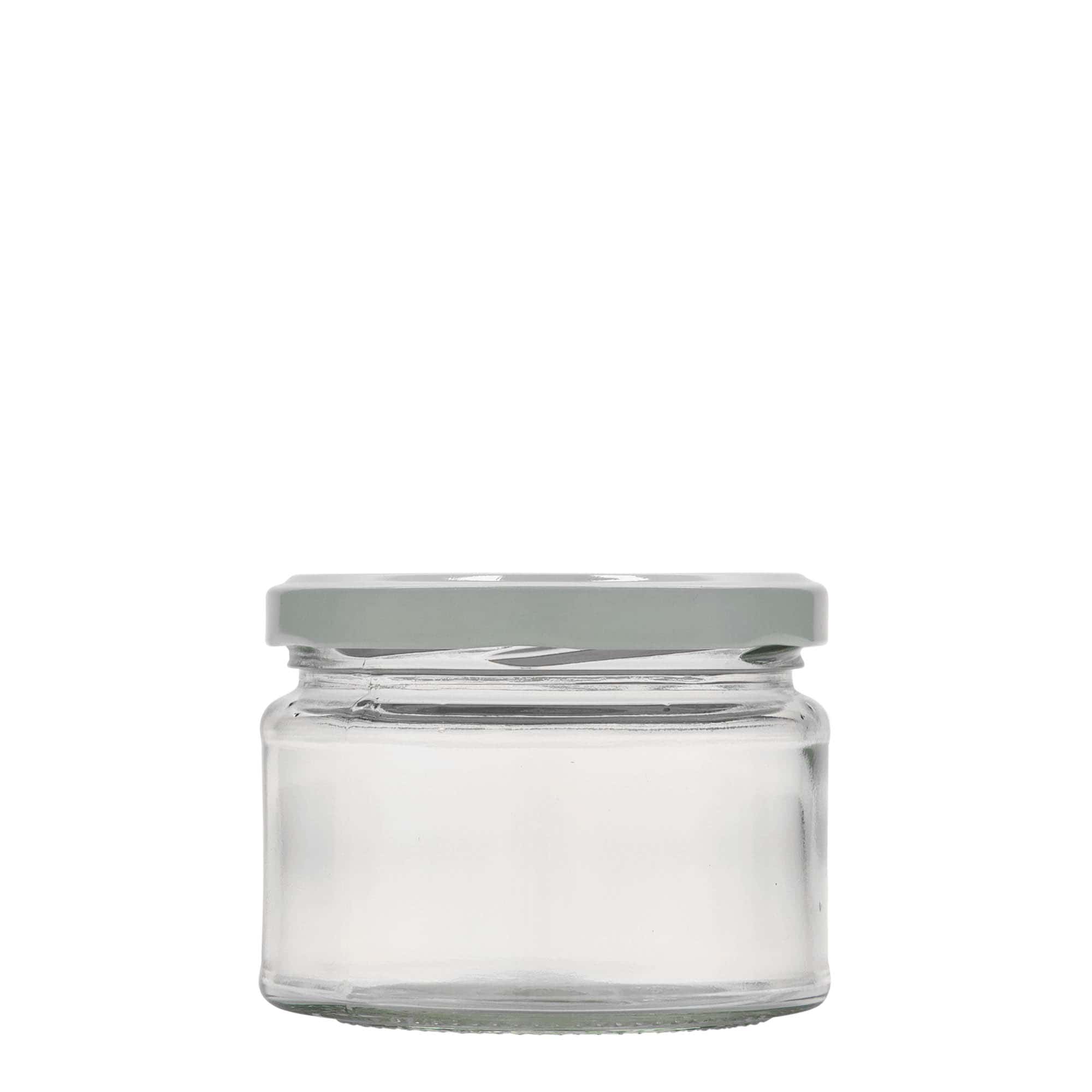 280 ml płaskie okrągłe szkło, otwór: Twist-Off (TO 82)