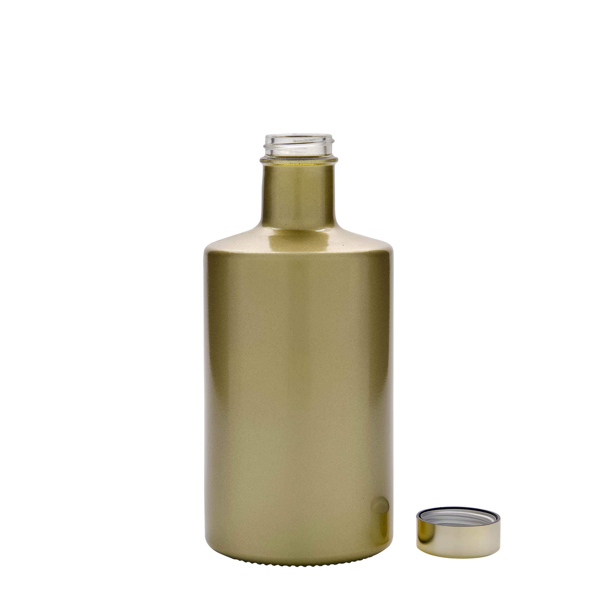 500 ml butelka szklana 'Caroline', złota, gwint: GPI 33