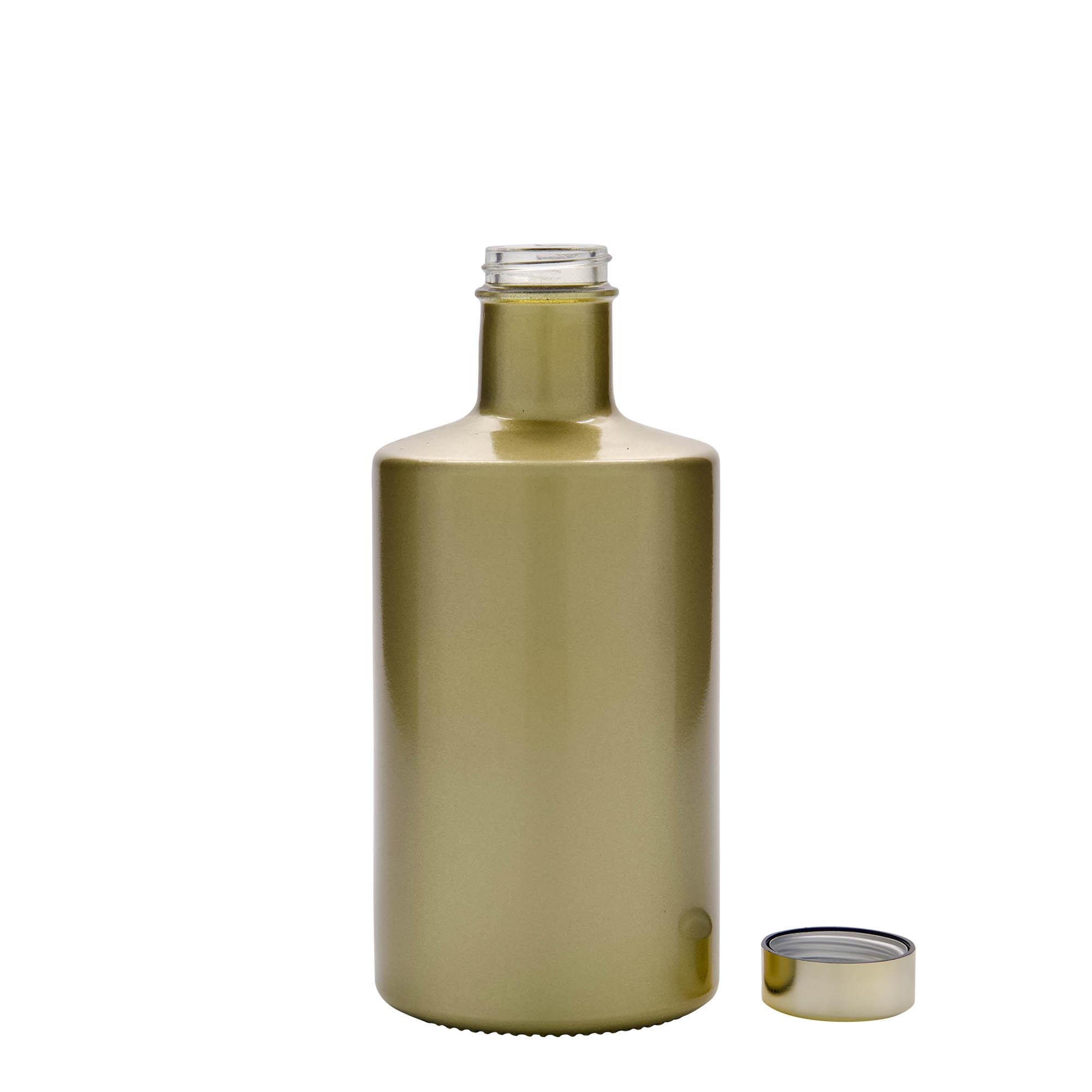 500 ml butelka szklana 'Caroline', złota, gwint: GPI 33 500 ml butelka szklana 'Caroline', złota, gwint: GPI 33