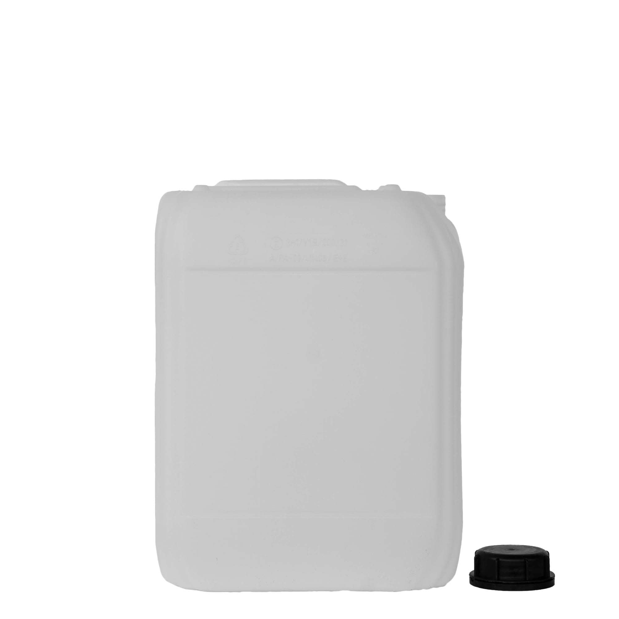 20 l kanister, prostokątny, tworzywo HDPE, naturalny, wylot: ND 60