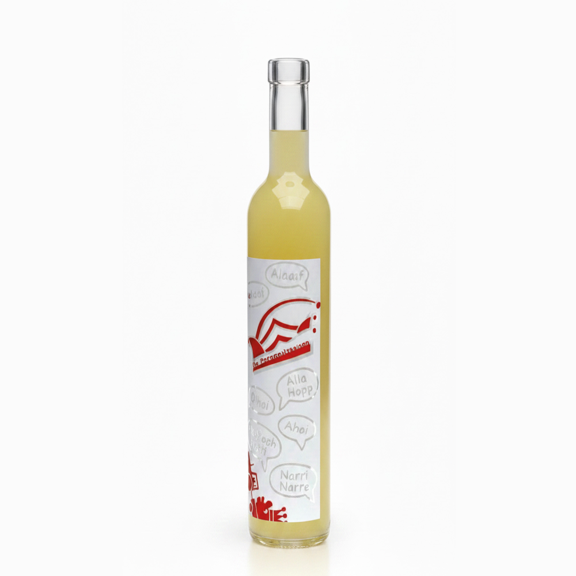 500 ml butelka szklana Maximo z nadrukiem 'Karnawał', korek na szyjce