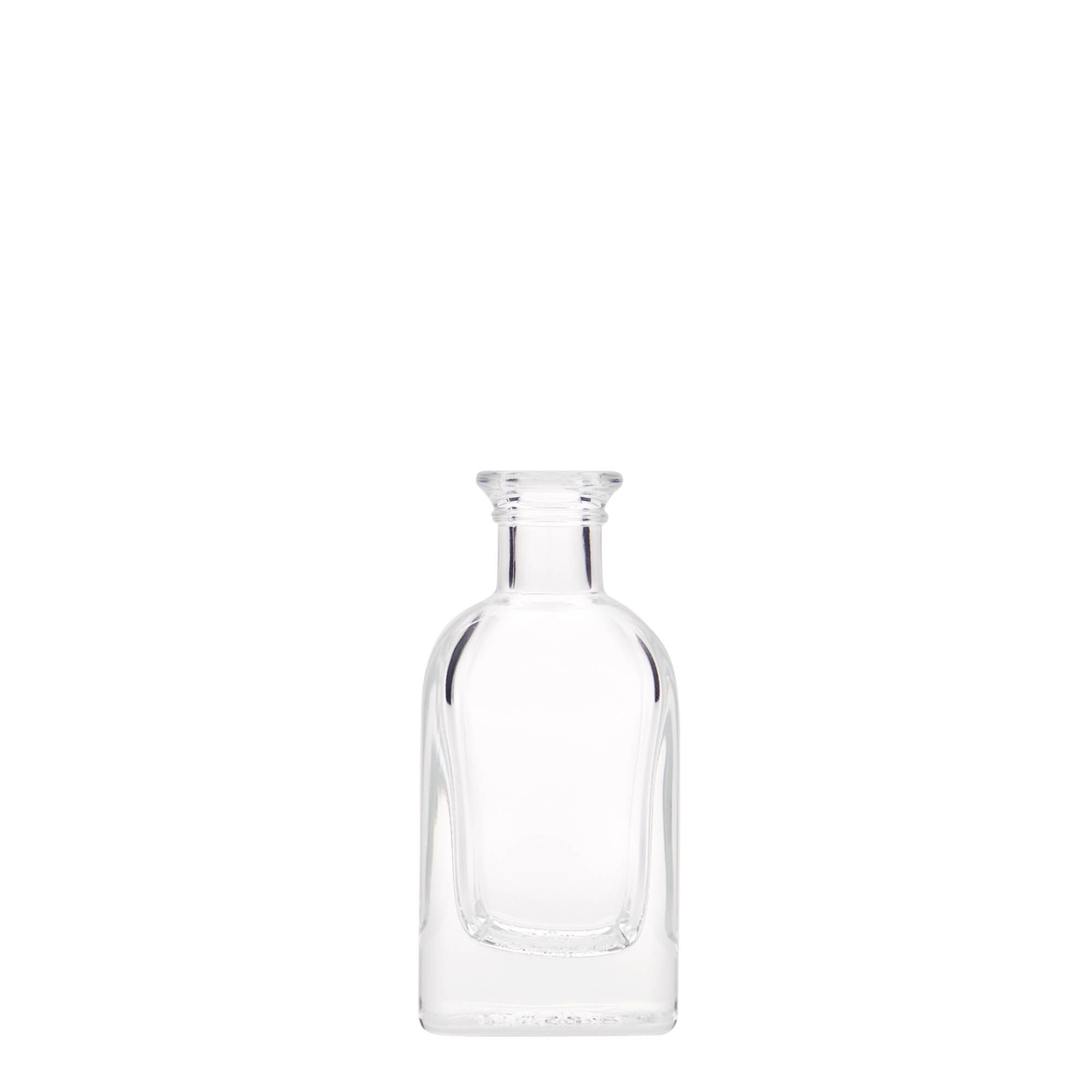 40 ml szklana butelka Aptekarz Carré, kwadratowa, wylot: korek
