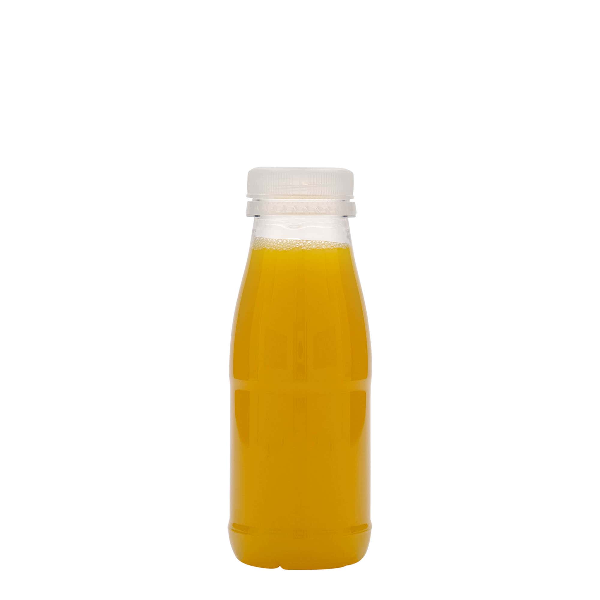 250 ml butelka PET „Milk and Juice”, tworzywo sztuczne, gwint: 38 mm