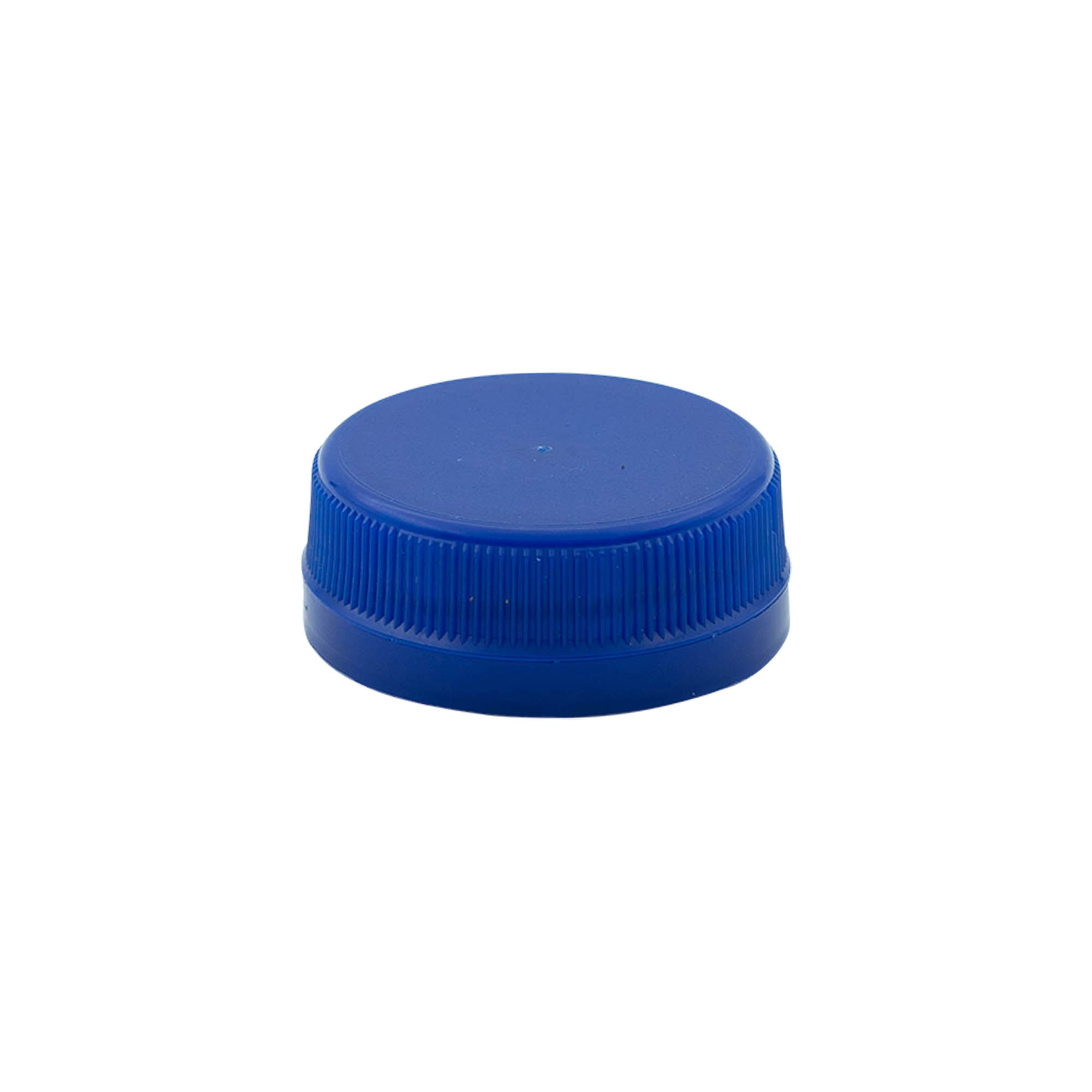 Zakrętka z dwurzędowym gwintem, tworzywo sztuczne PE, niebieska, do szyjki: PET 38 mm