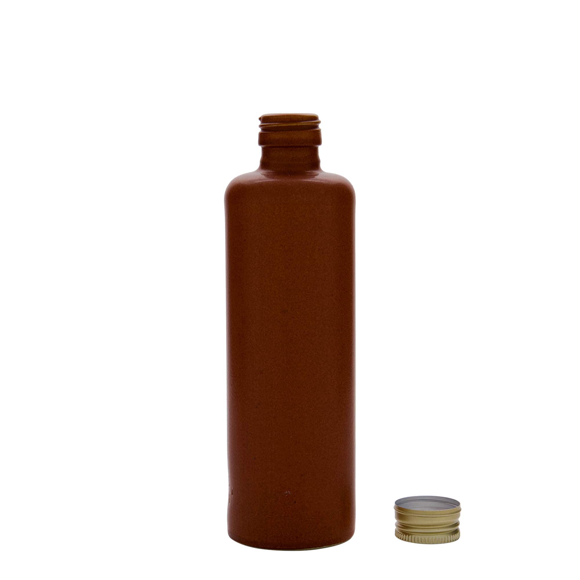 350 ml dzbanek do toniku, kamionka, czerwono-brązowy, wylot: PP 31,5