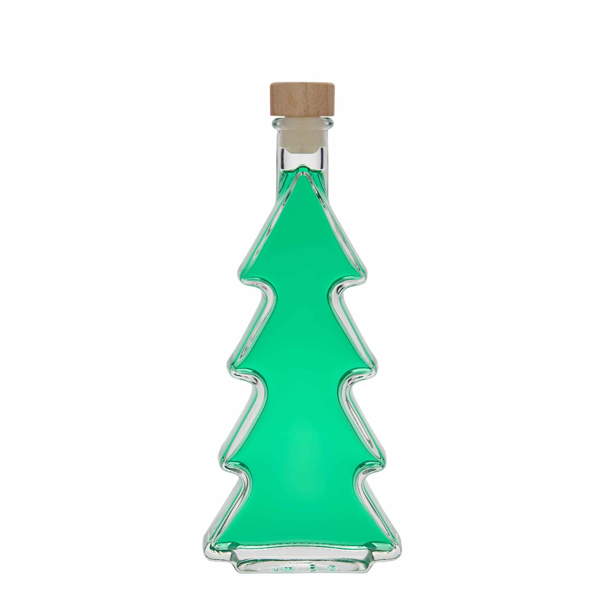 200 ml butelka szklana 'Choinka', zamknięcie: korek
