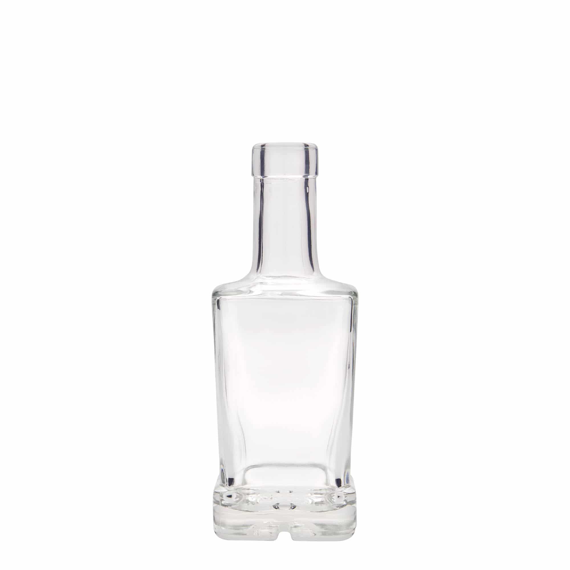 250 ml butelka szklana 'Rene', kwadratowa, szyjka: korek